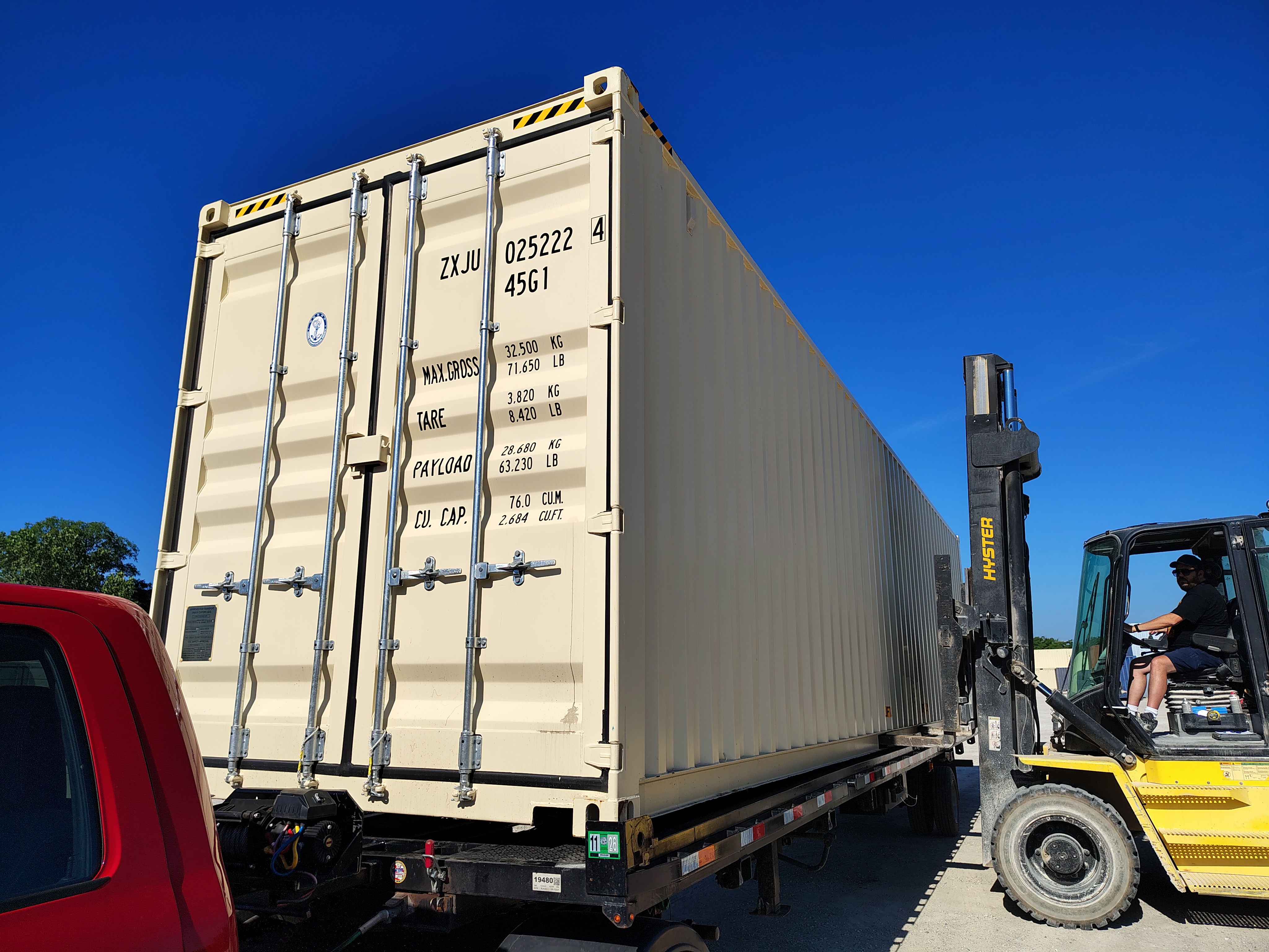Used 40 Long x 8 Wide - HC Double door One Tripper