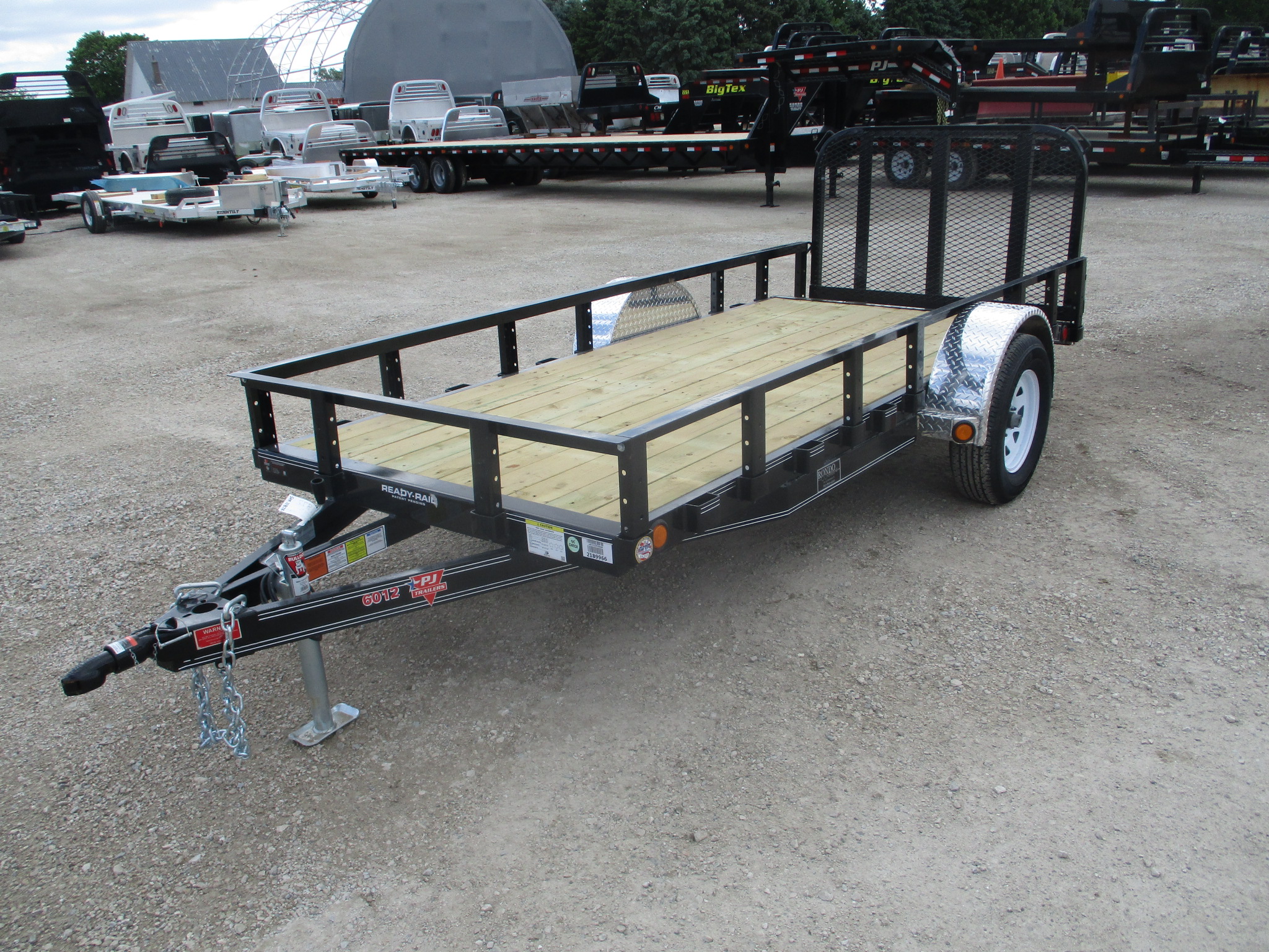 2018 PJ 60x12 U6 Single Axle Utility U621231DSYK