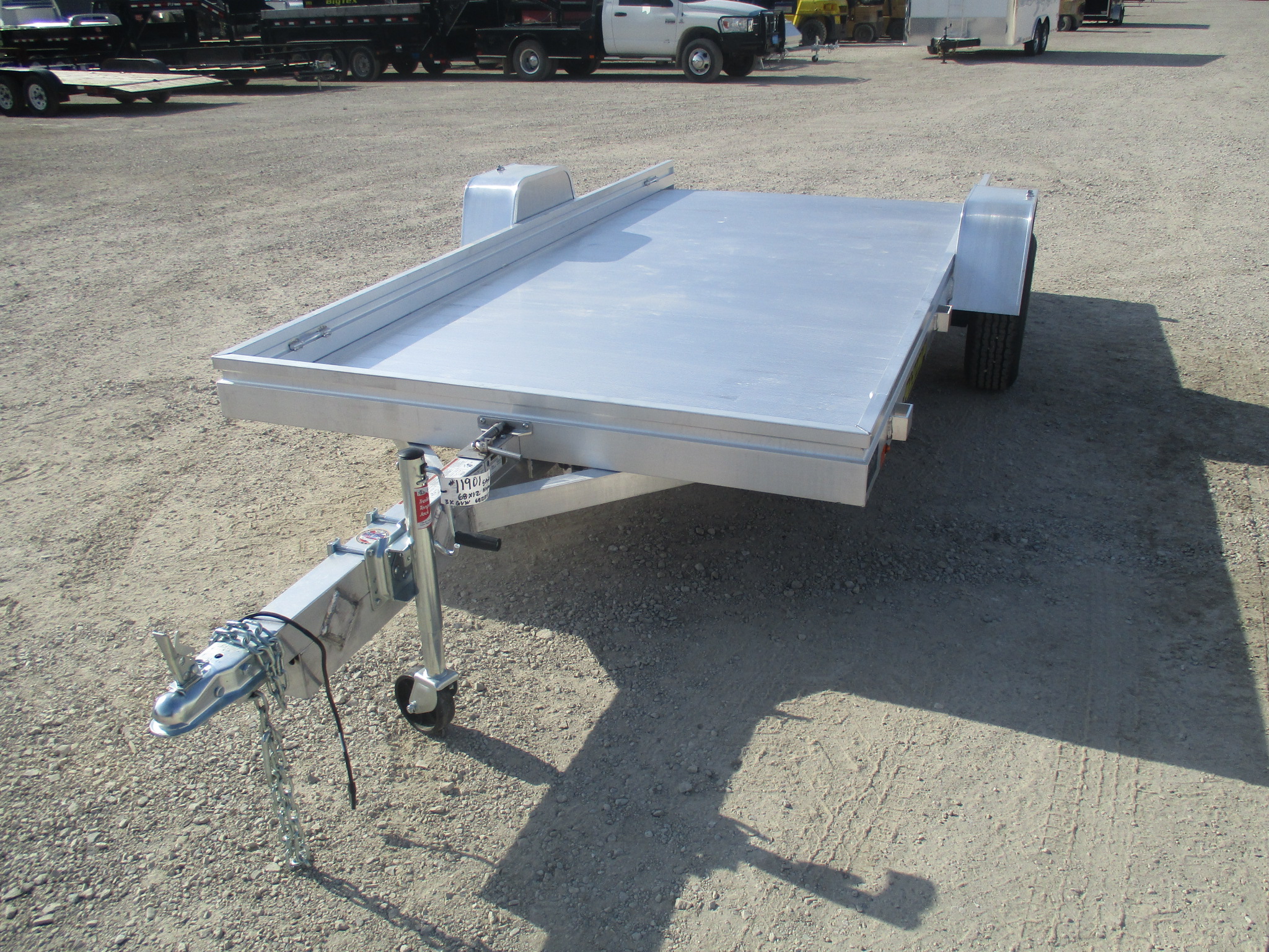 2018 Aluma 68x12  Aluminum Single Axle Utility 6812HTILT