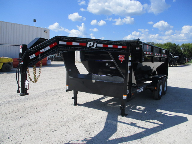 2018 PJ Trailer 83x14 DR Gooseneck Dump DRR1472BSSK-KD14083BK