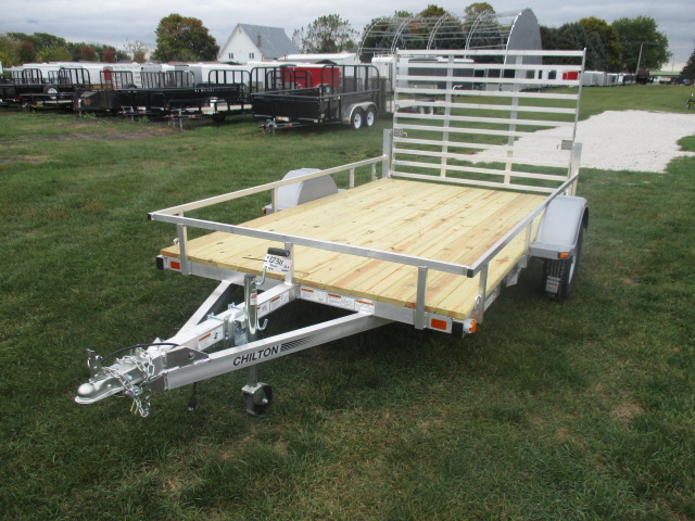 2017 Chilton 72x10  Aluminum Single Axle Utility UT7222-10AR