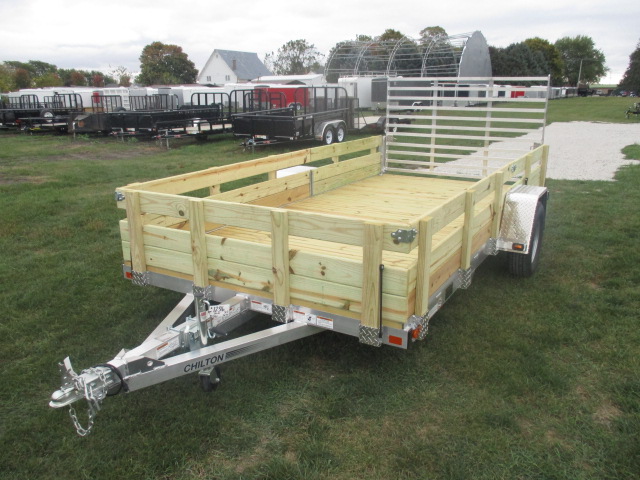 2017 Chilton 82x14  Aluminum Single Axle Utility UT8230-14AR