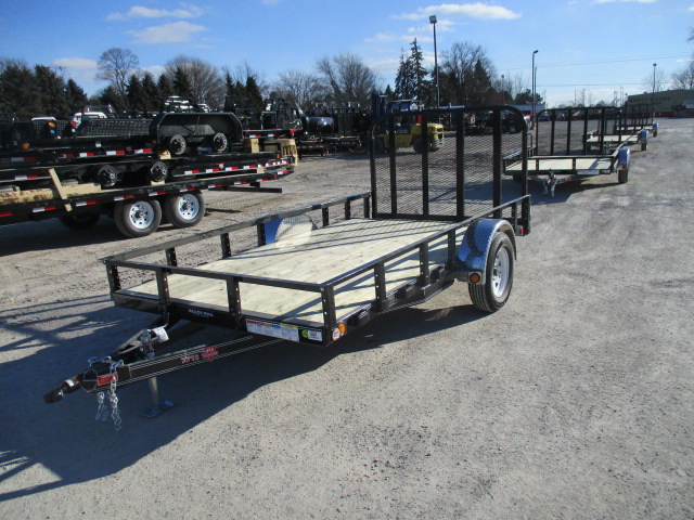 2018 PJ 77x12 U7 Single Axle Utility U721231DSBK