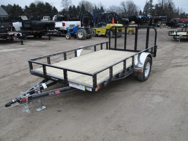 2018 PJ 77x12 U7 Single Axle Utility U721231DSYK