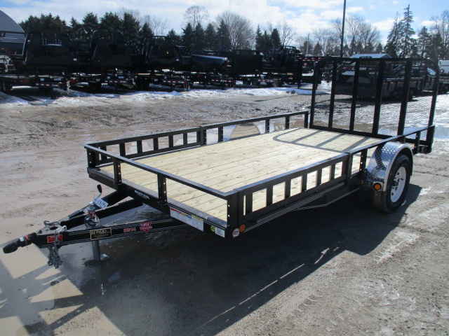 2018 PJ Trailer 83x14 U8 Single Axle Utility U821431DSBKA