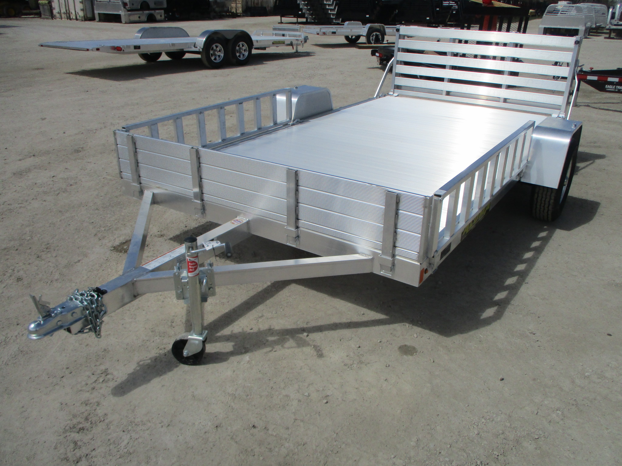2019 Aluma 81x12  Aluminum Single Axle Utility 8112BT