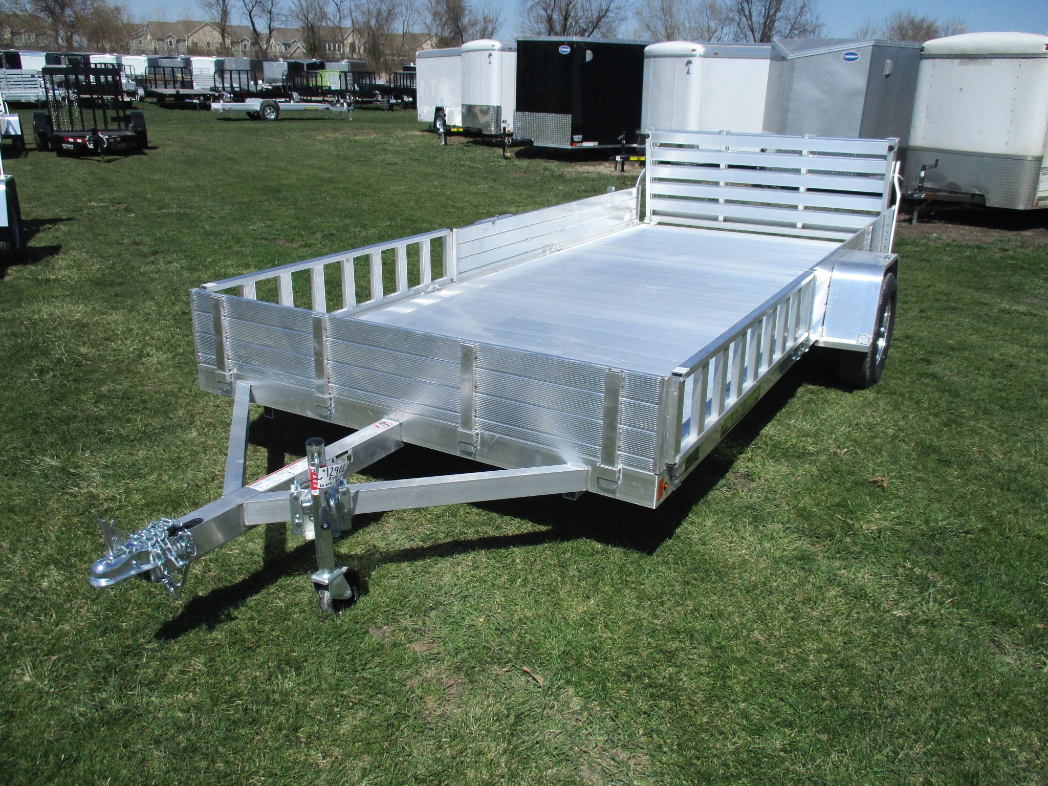 2019 Aluma 81x15  Aluminum Single Axle Utility 8115SR