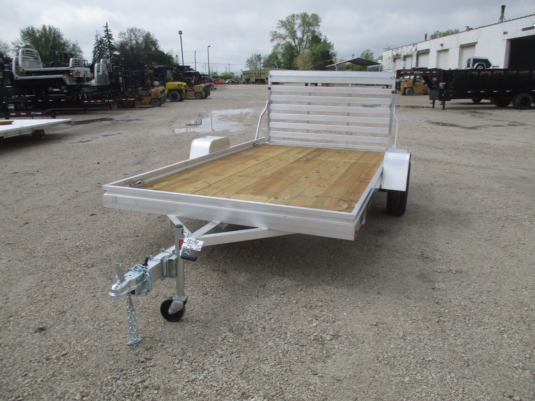 2020 Aluma 78x12  Aluminum Single Axle Utility 7812ESW