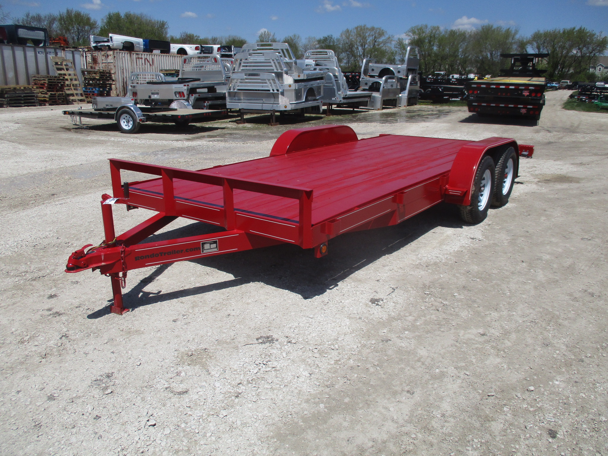 カワシマ トレーラー 赤 2019 MEB 77x18' Car Hauler 50CH :: Rondo Trailer
