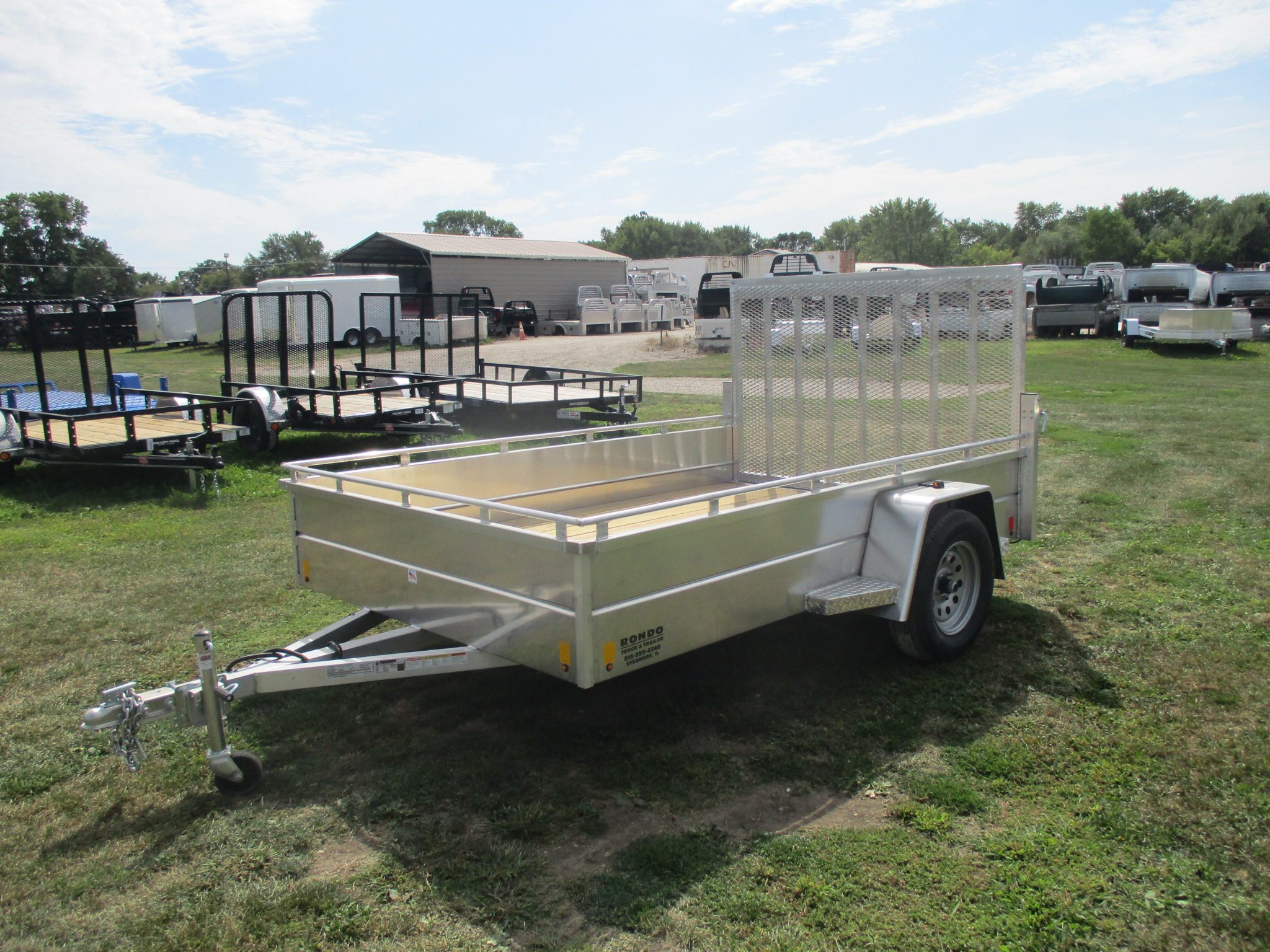 2021 RC Trailers 78x10  Aluminum Single Axle Utility ART6.5X10OULLX