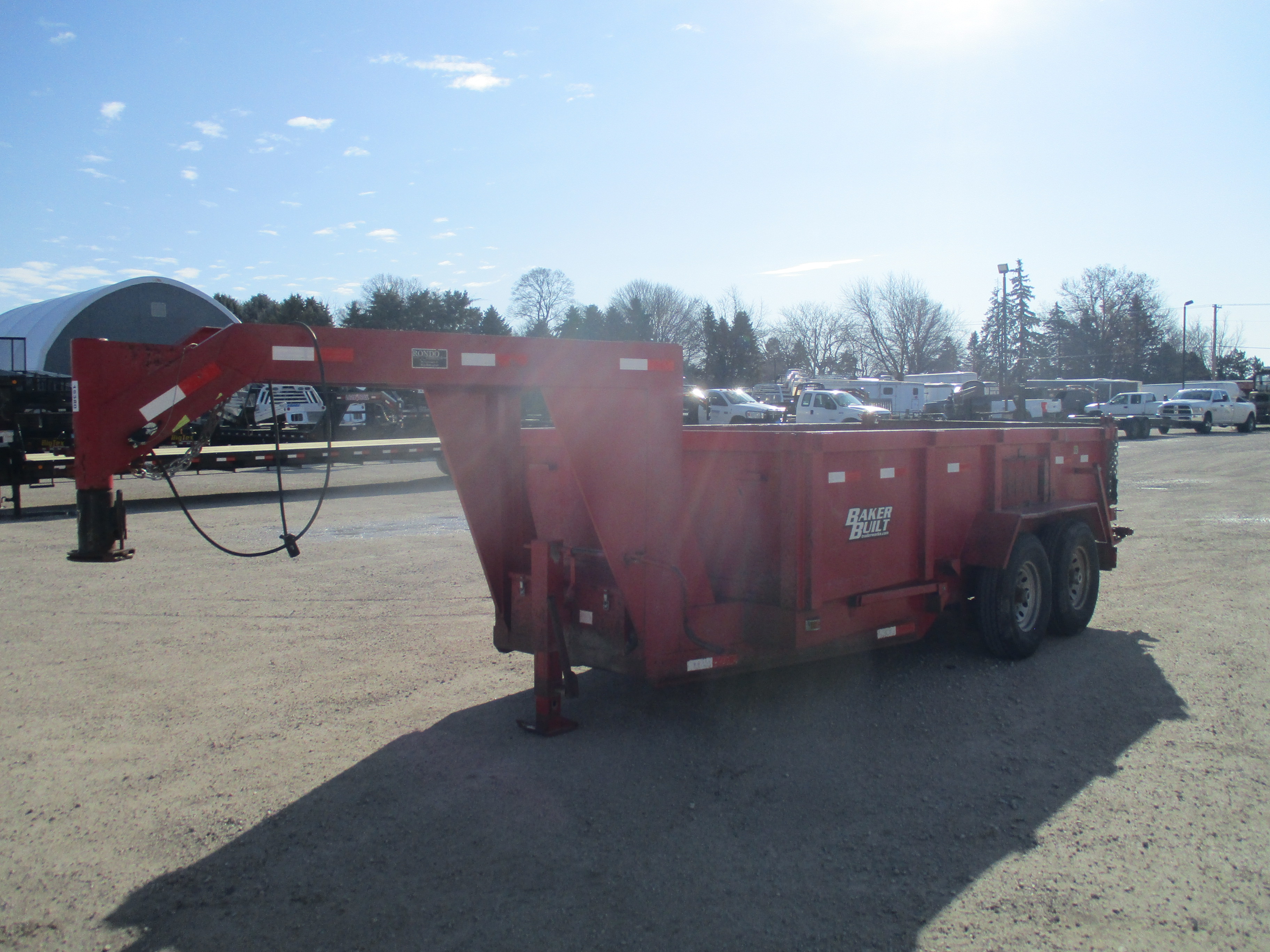 2006 Trailer 80x14  Gooseneck Dump Baker Built BP14HD