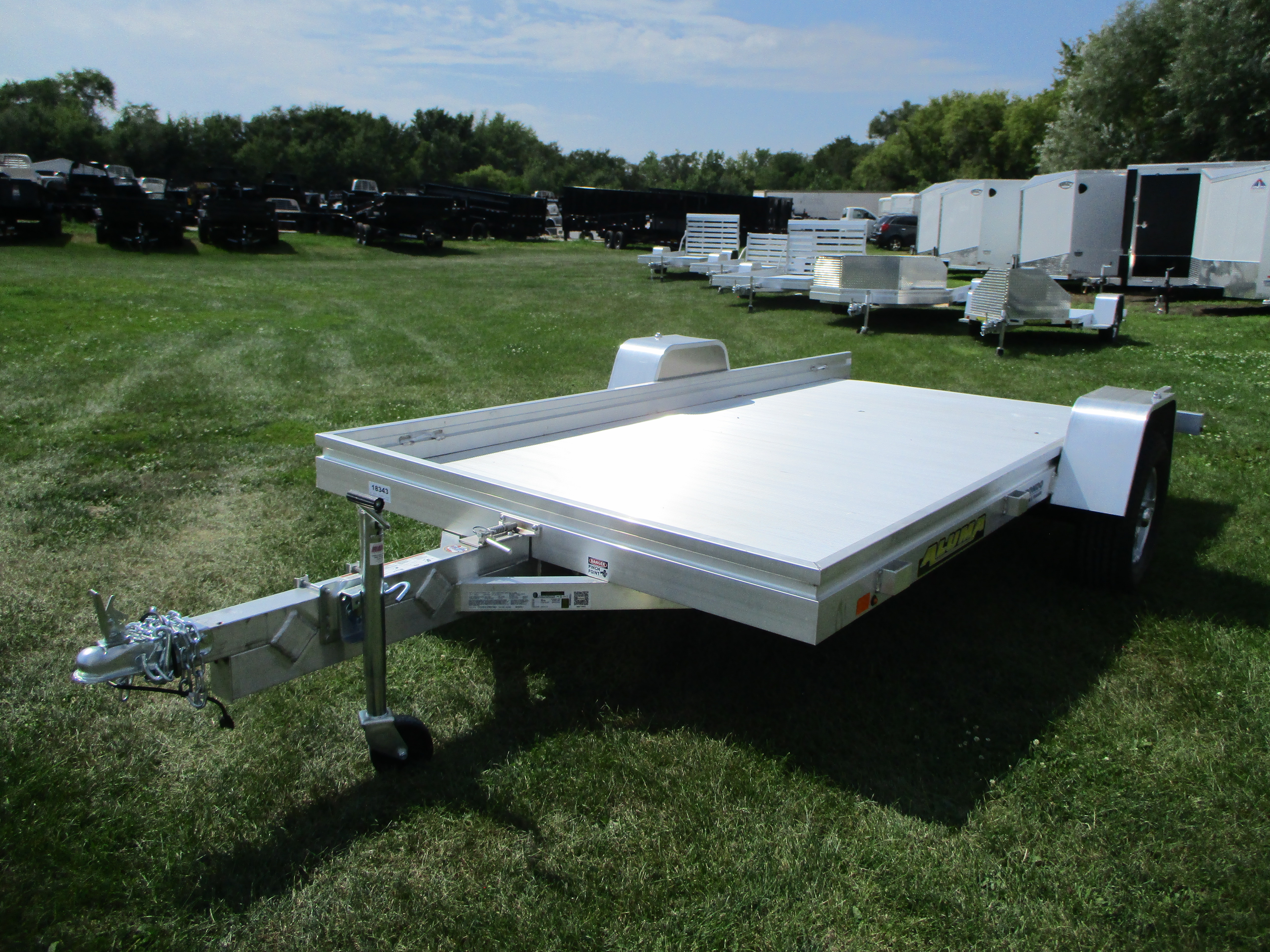 2024 Aluma 68x12  Aluminum Single Axle Utility 6812H-TILT-S
