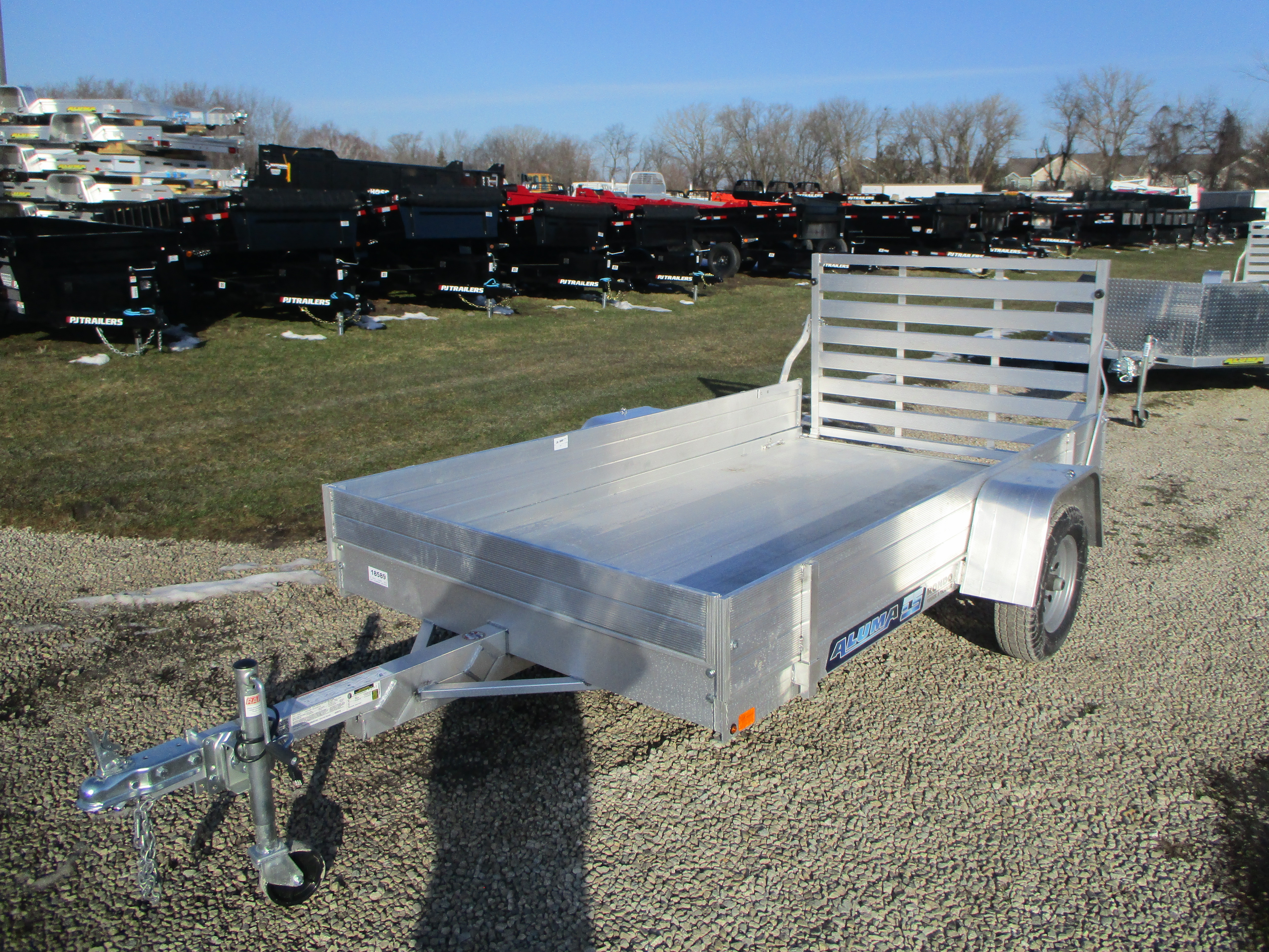 2024 Aluma 63x10  Aluminum Single Axle Utility 6310ESA-S-TG