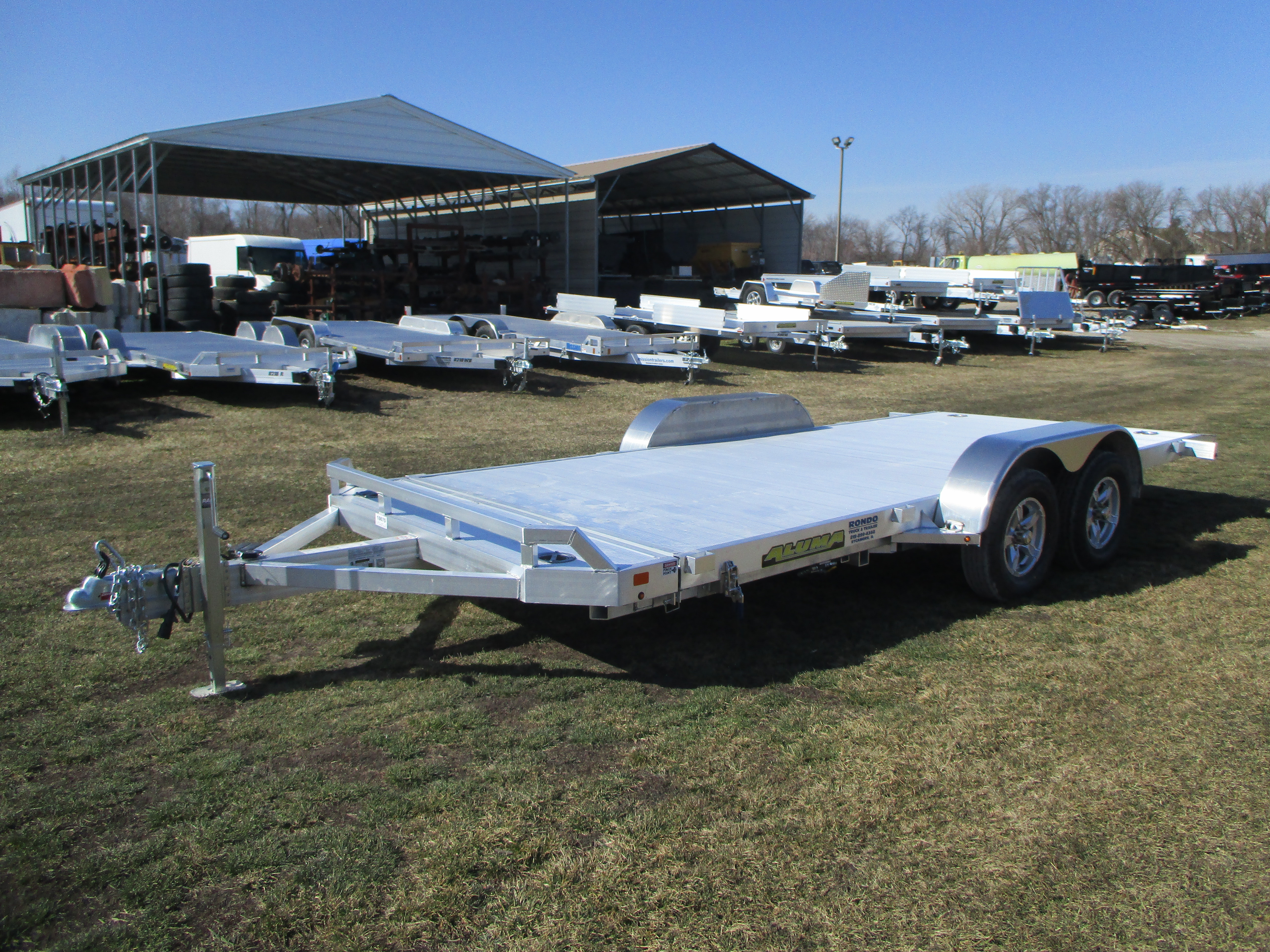 2025 Aluma 82x16  Car Hauler 8216TILT-TA-EL-RTD