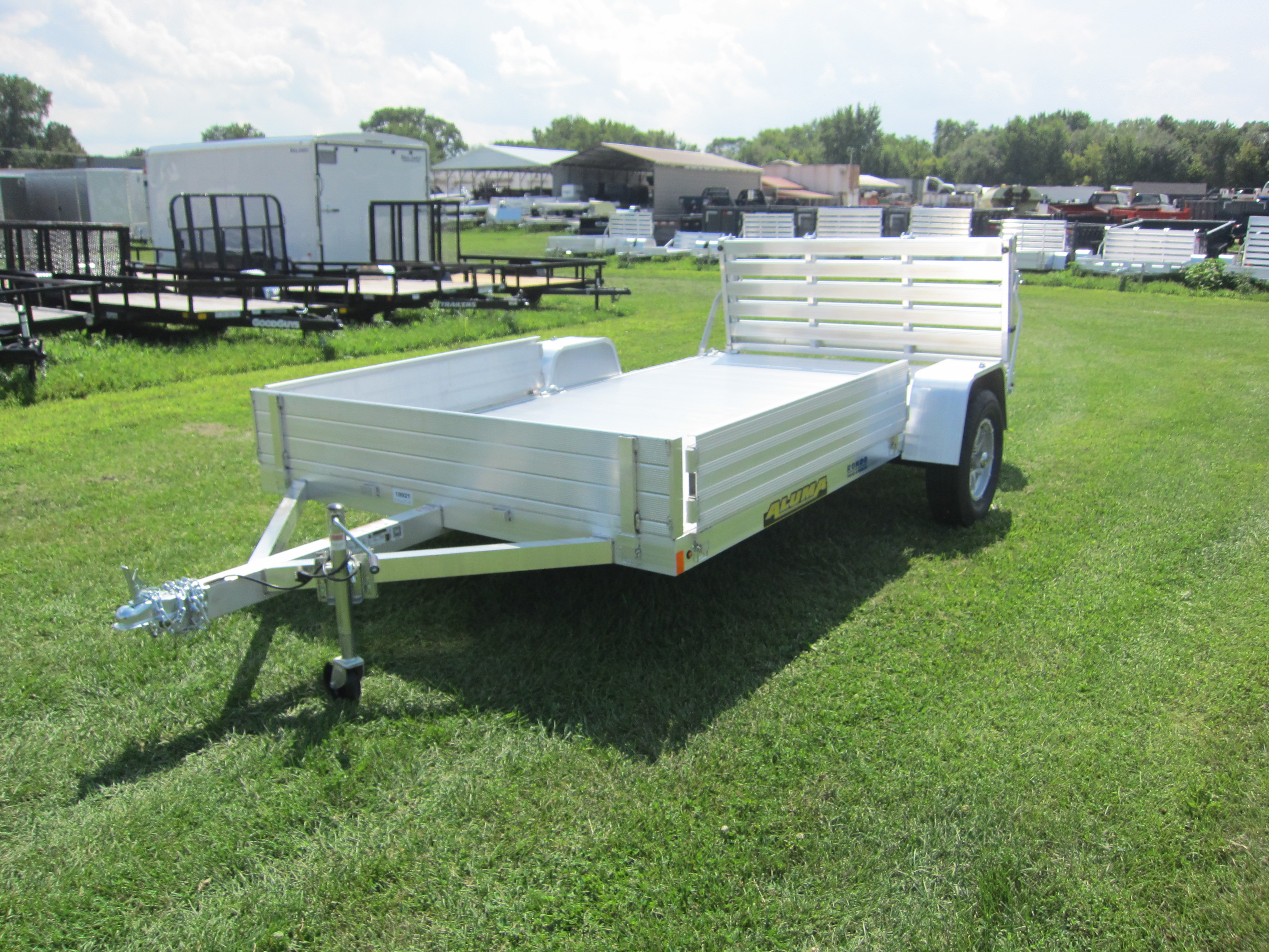 2025 Aluma 81x12  Aluminum Single Axle Utility 8112S-R-BT