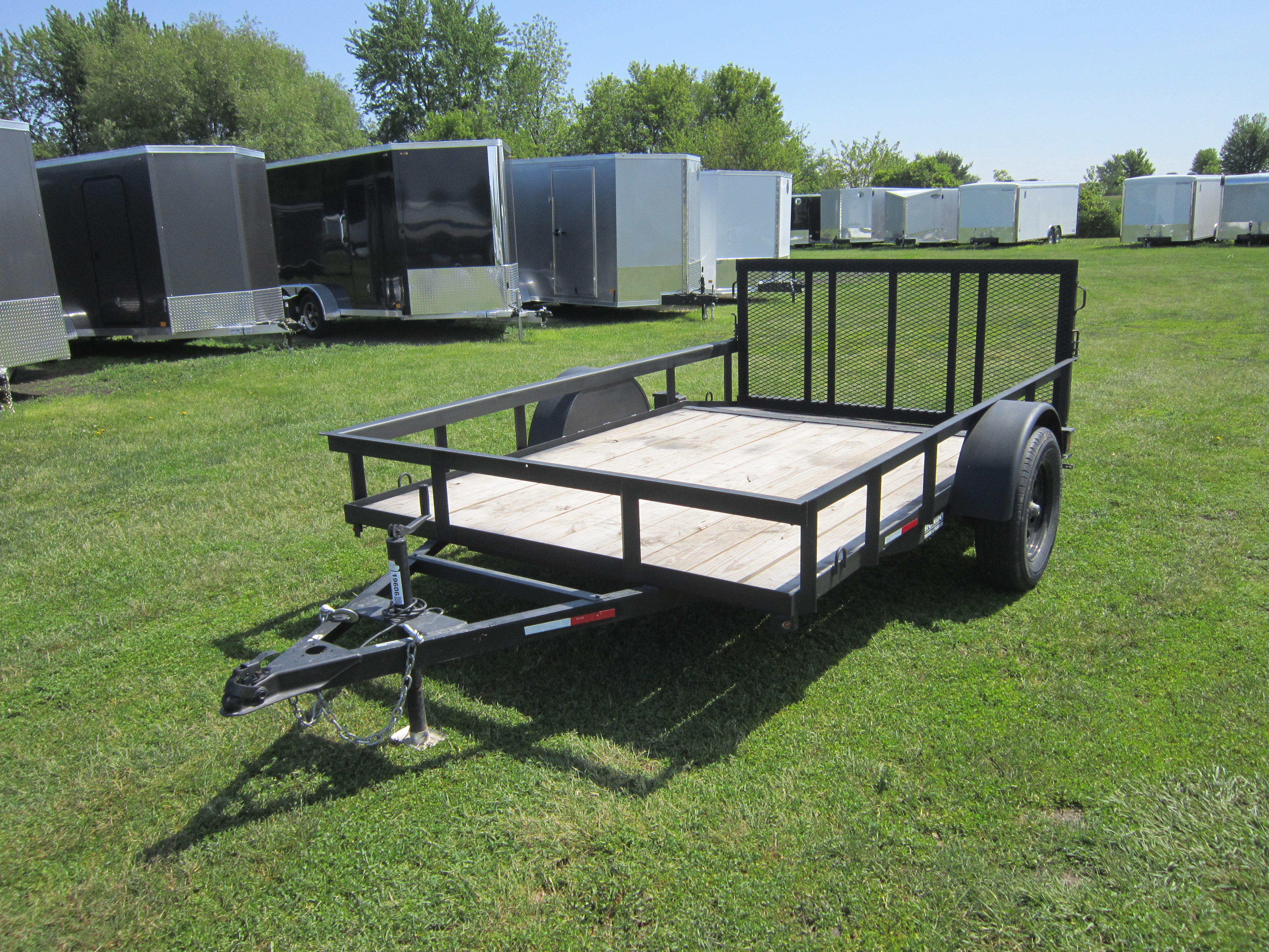 2024 L&O Mfg 76x10  Single Axle Utility 6410U