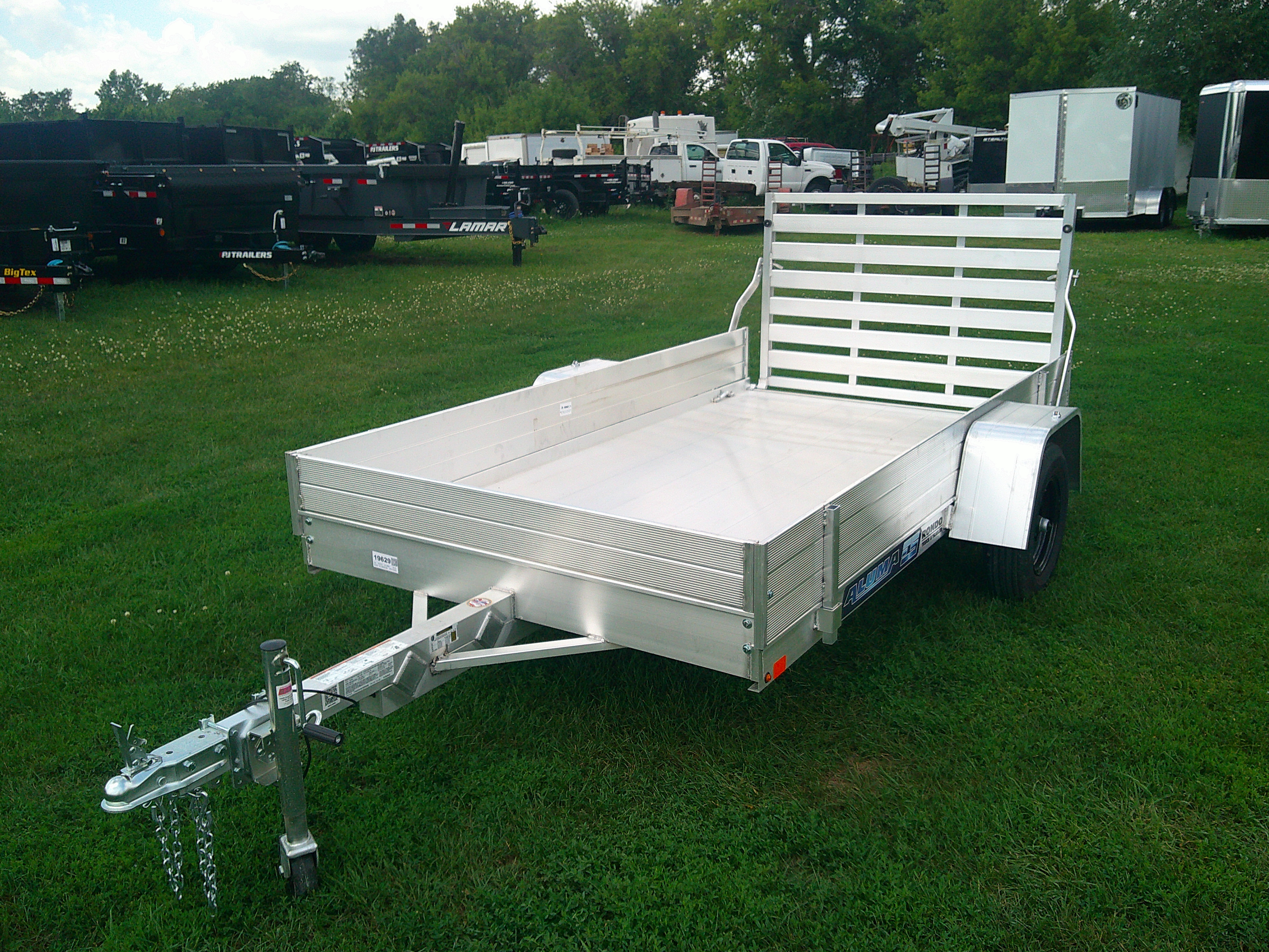 2026 Aluma 63x10  Aluminum Single Axle Utility 6310ESA-S-TG
