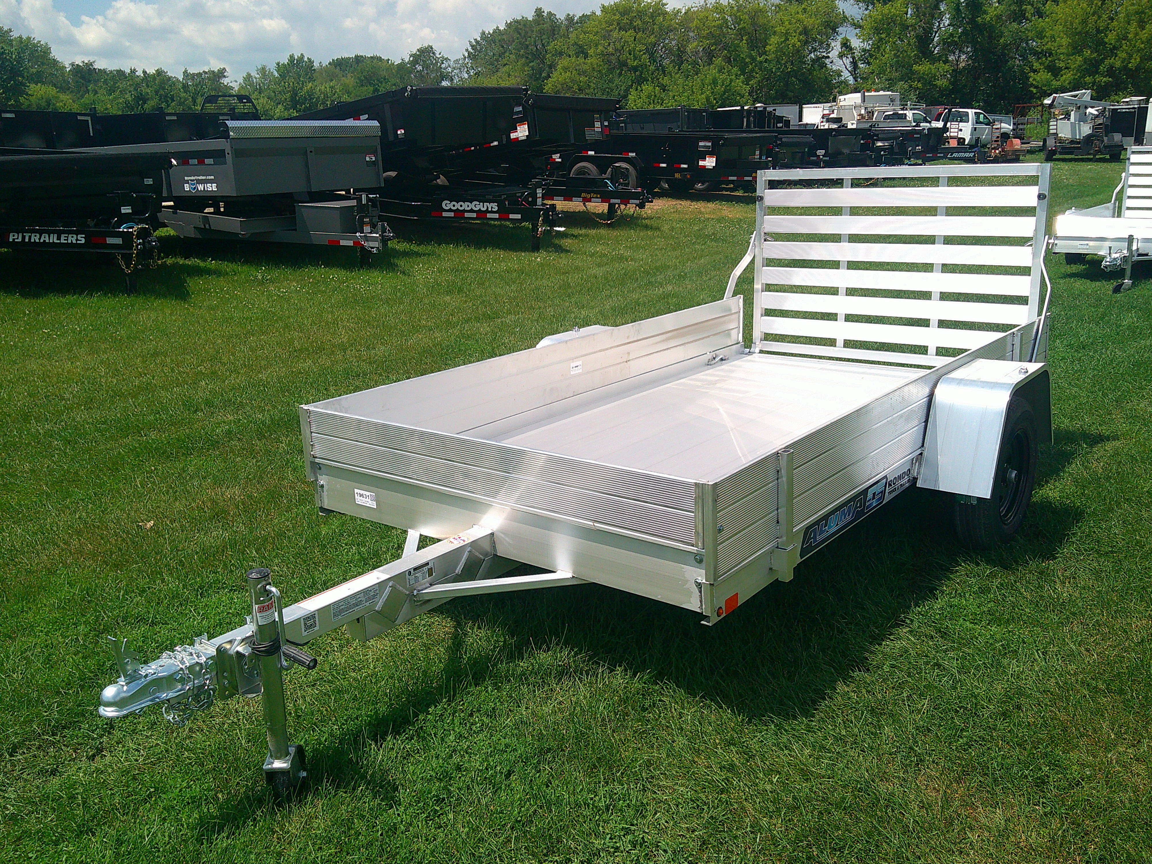 2026 Aluma 63x10  Aluminum Single Axle Utility 6310ESA-S-TG