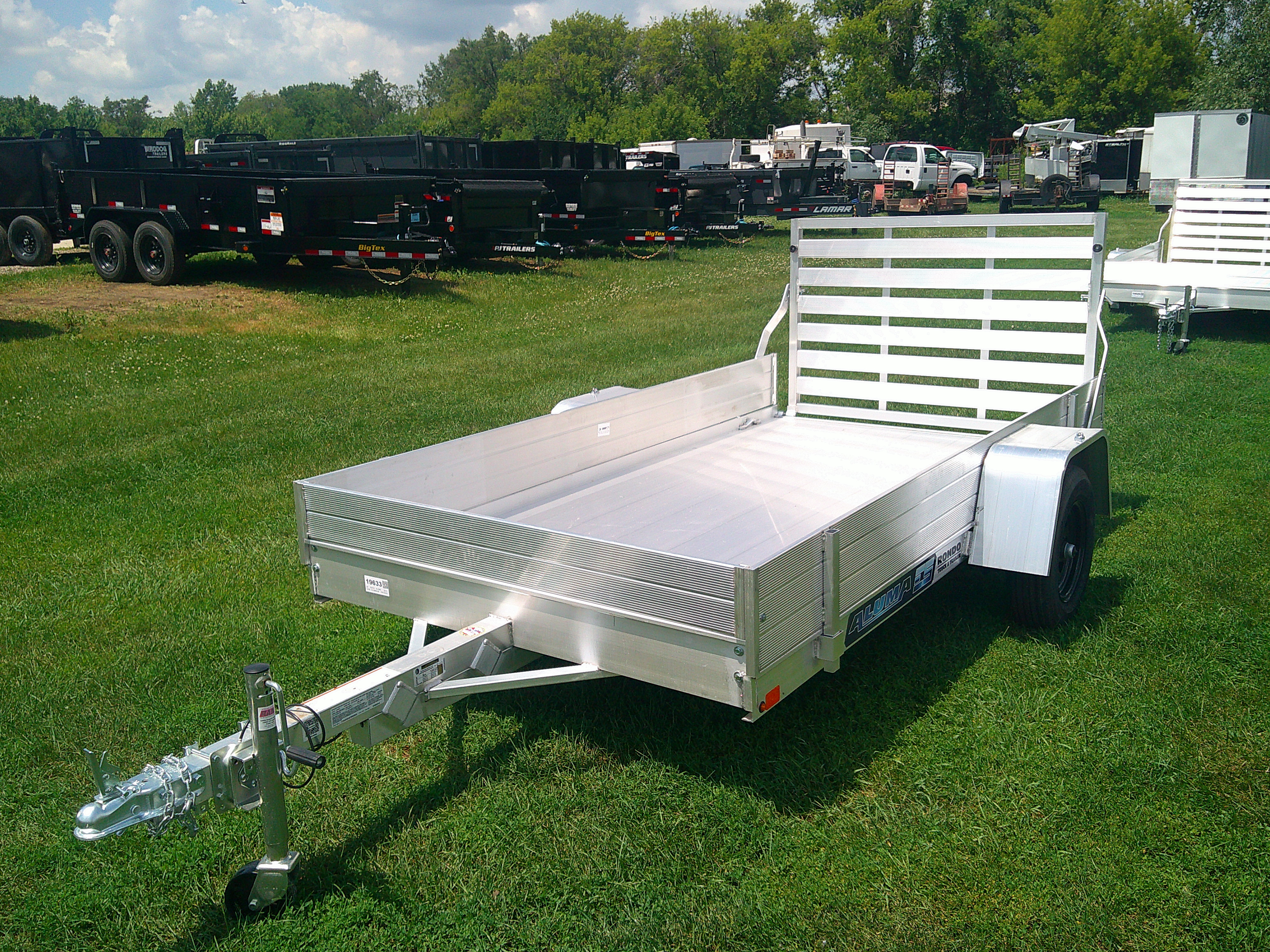 2026 Aluma 63x10  Aluminum Single Axle Utility 6310ESA-S-TG