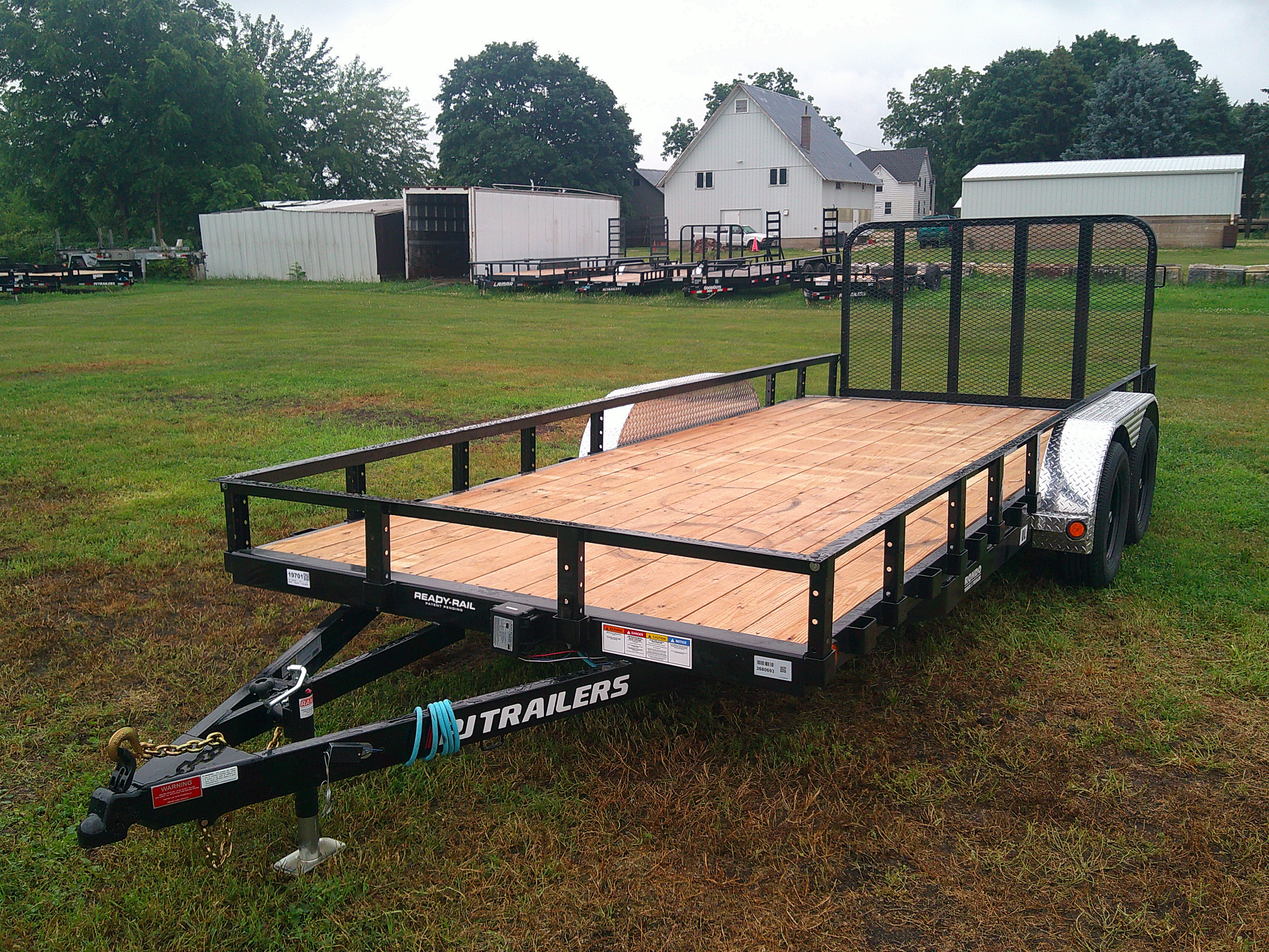 2026 PJ Trailer 83x18 UL Utility UL21832ESBK