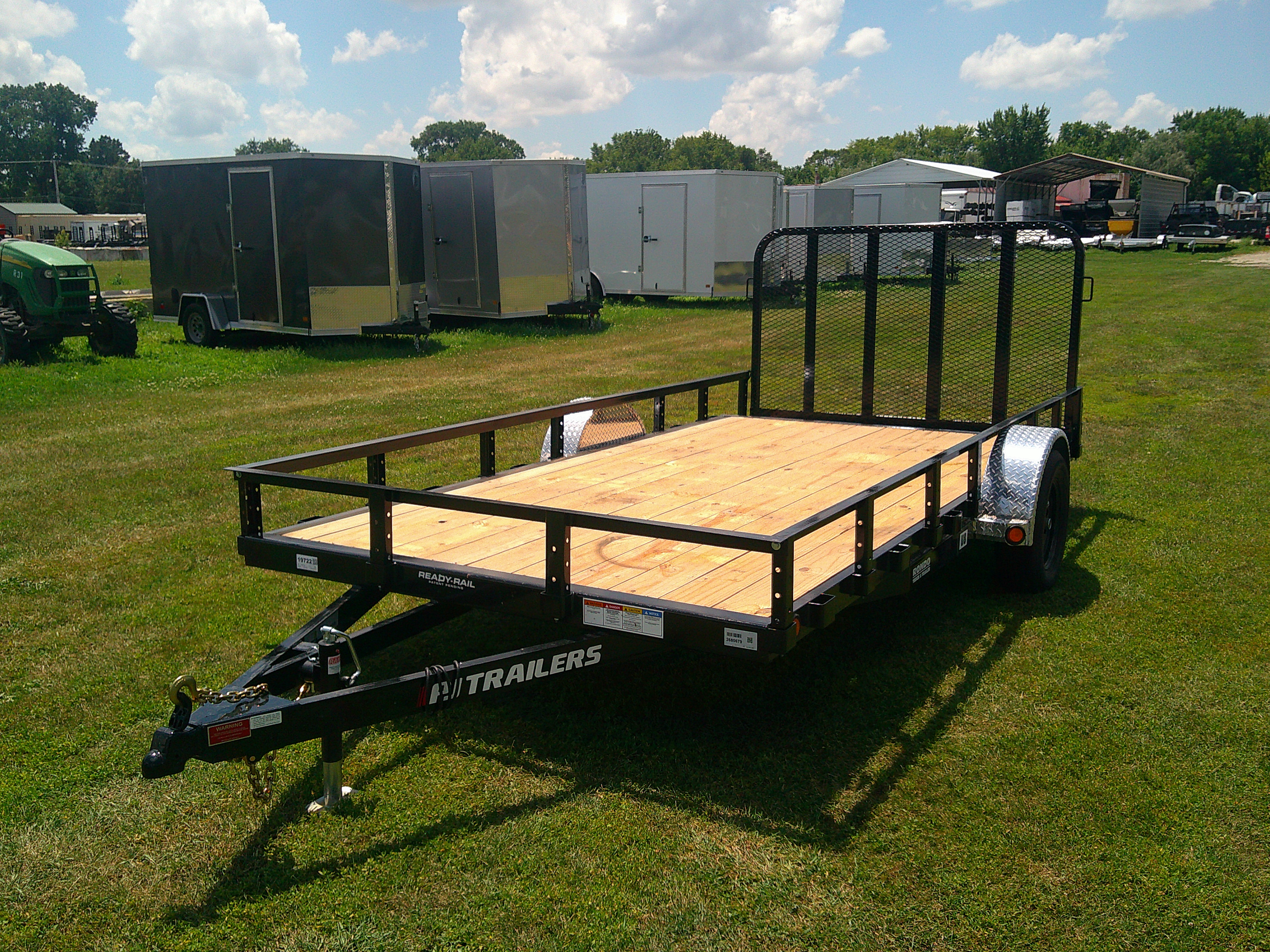 2026 PJ Trailer 83x14 U8 Single Axle Utility U821431DSBK