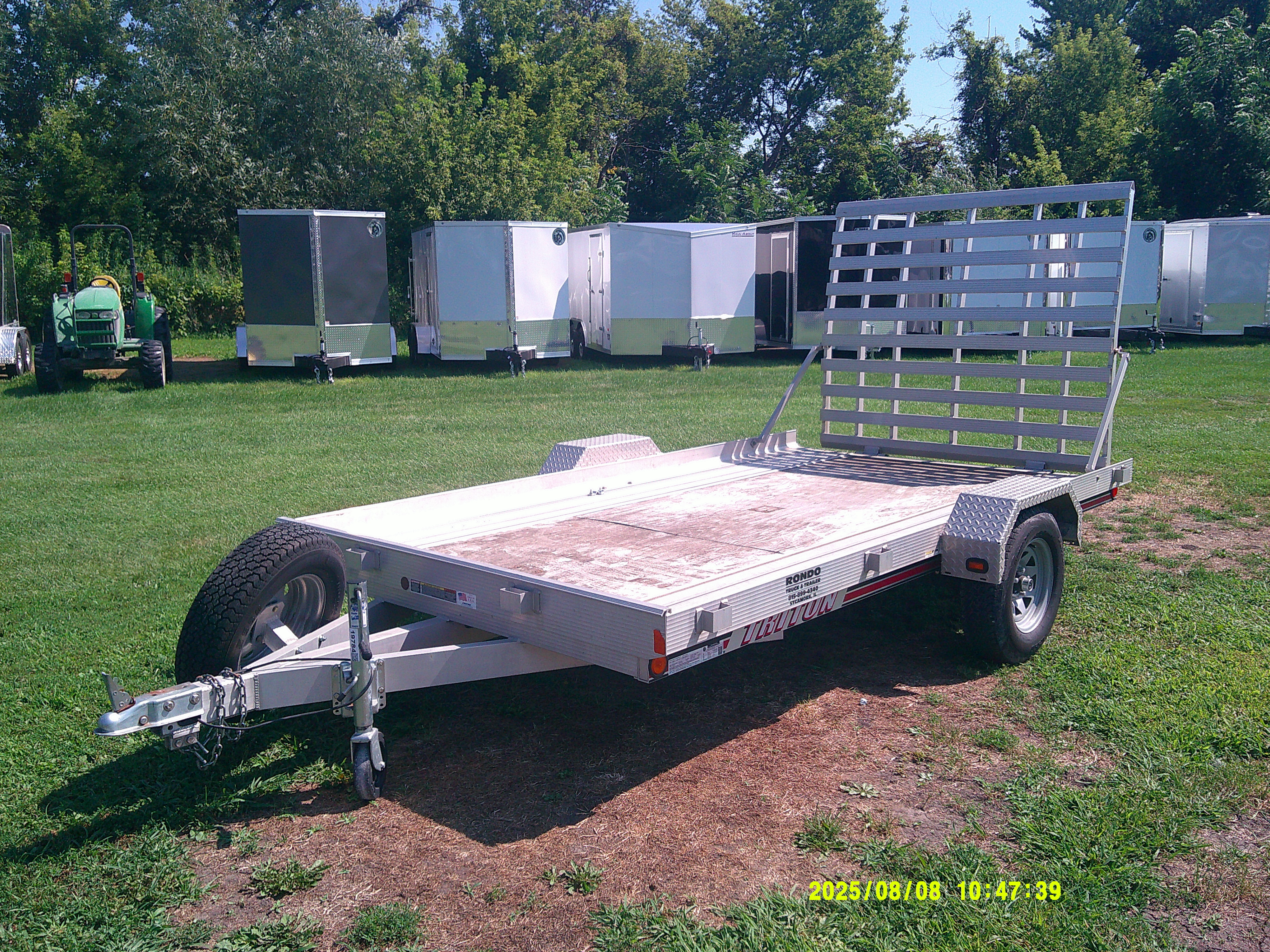 2015 Triton 82x12  Aluminum Single Axle Utility UT12