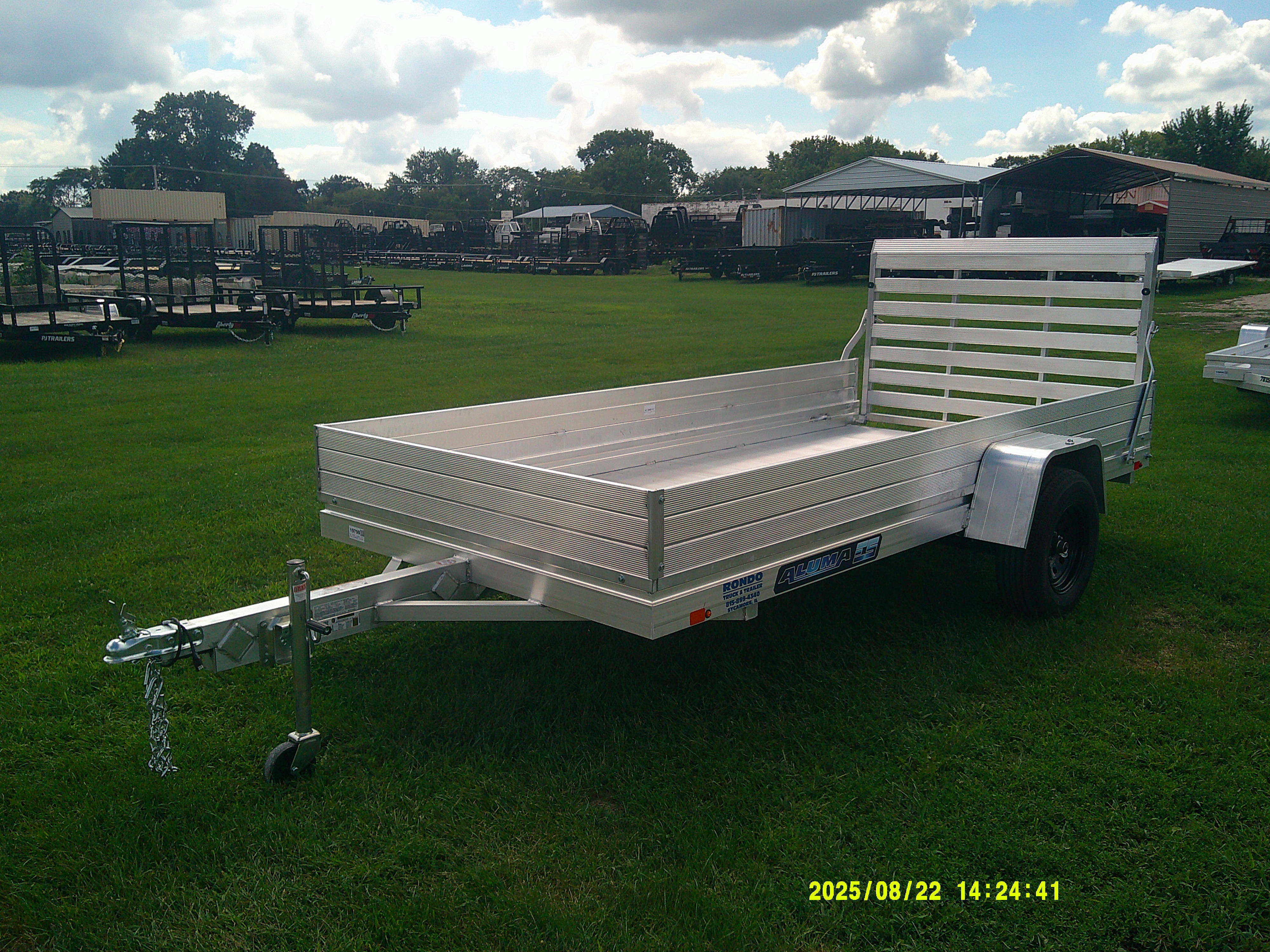 2026 Aluma 68x12  Aluminum Single Axle Utility 6812H-ESA-S-TG