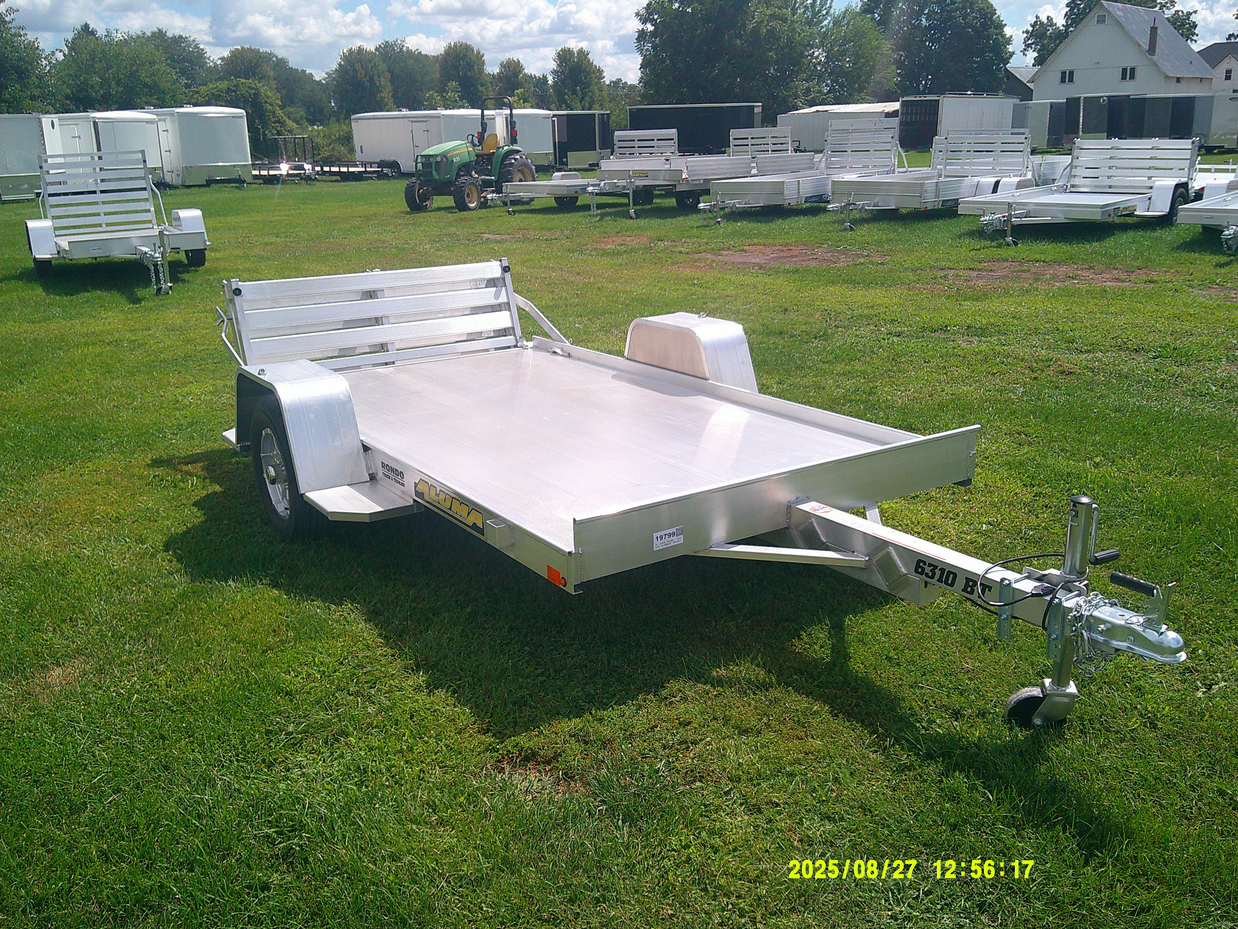 2026 Aluma 63x10  Aluminum Single Axle Utility 6310S-BT