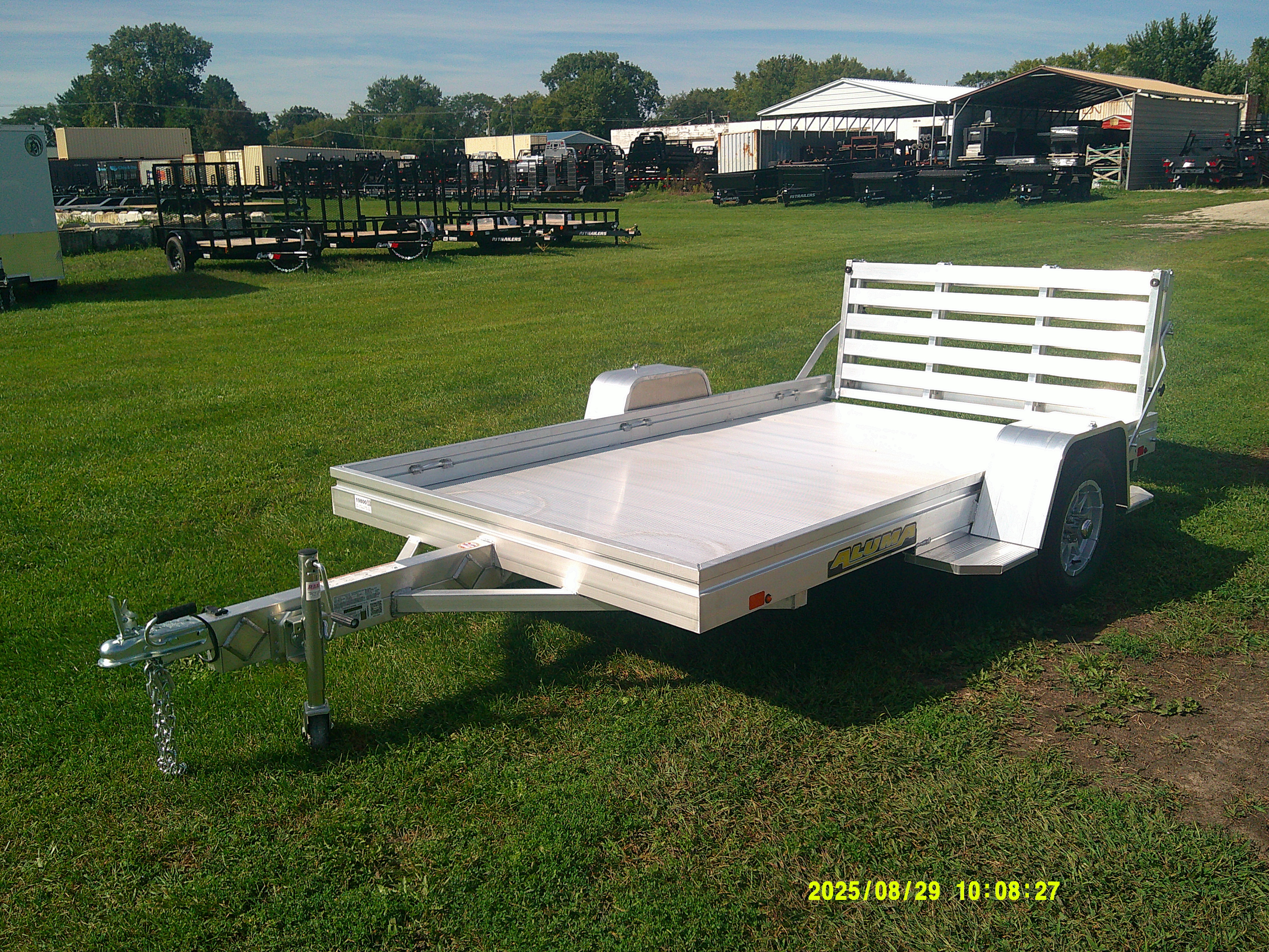 2026 Aluma 68x10  Aluminum Single Axle Utility 6810S-BT