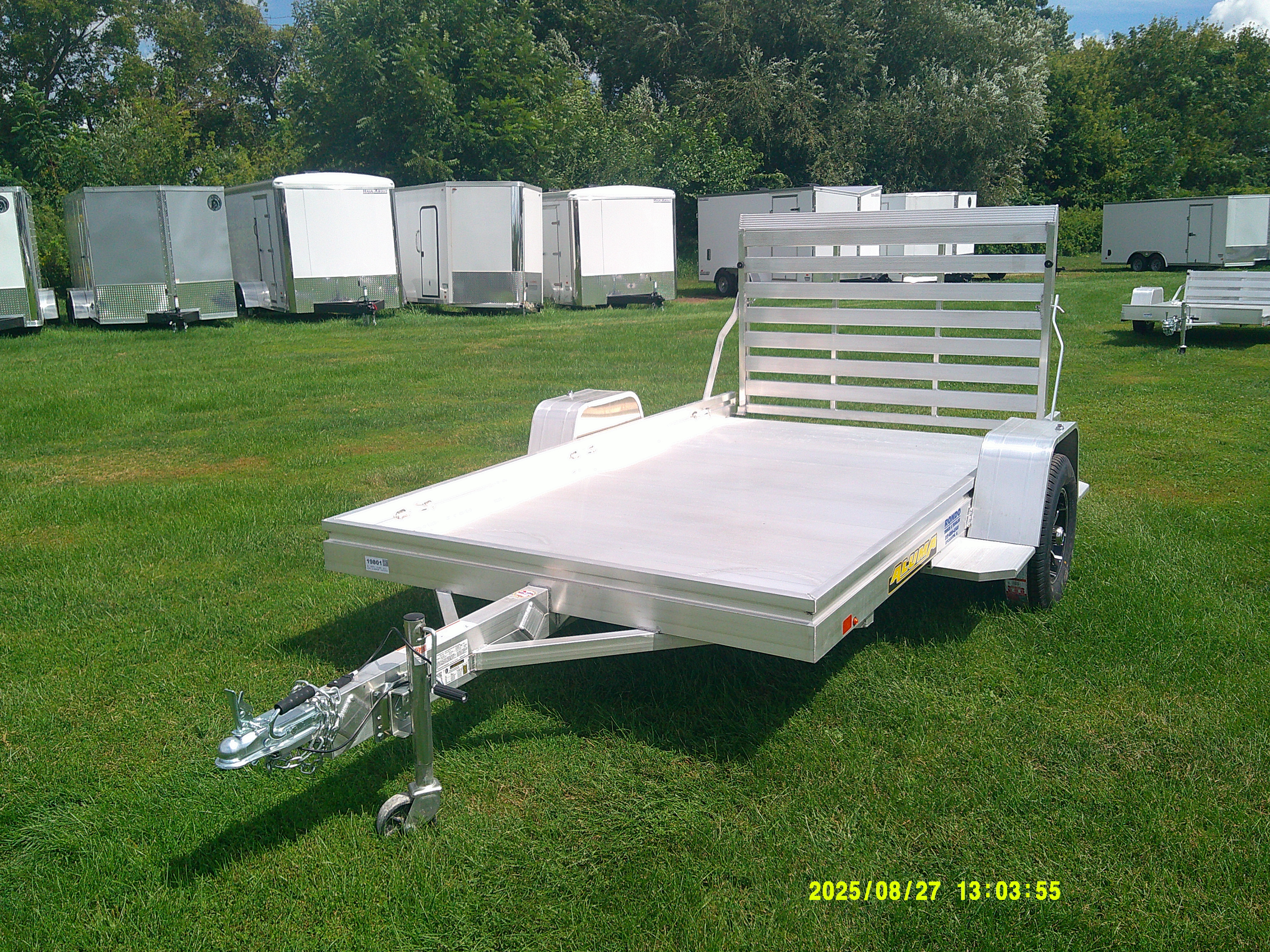 2026 Aluma 68x10  Aluminum Single Axle Utility 6810H-S-TG