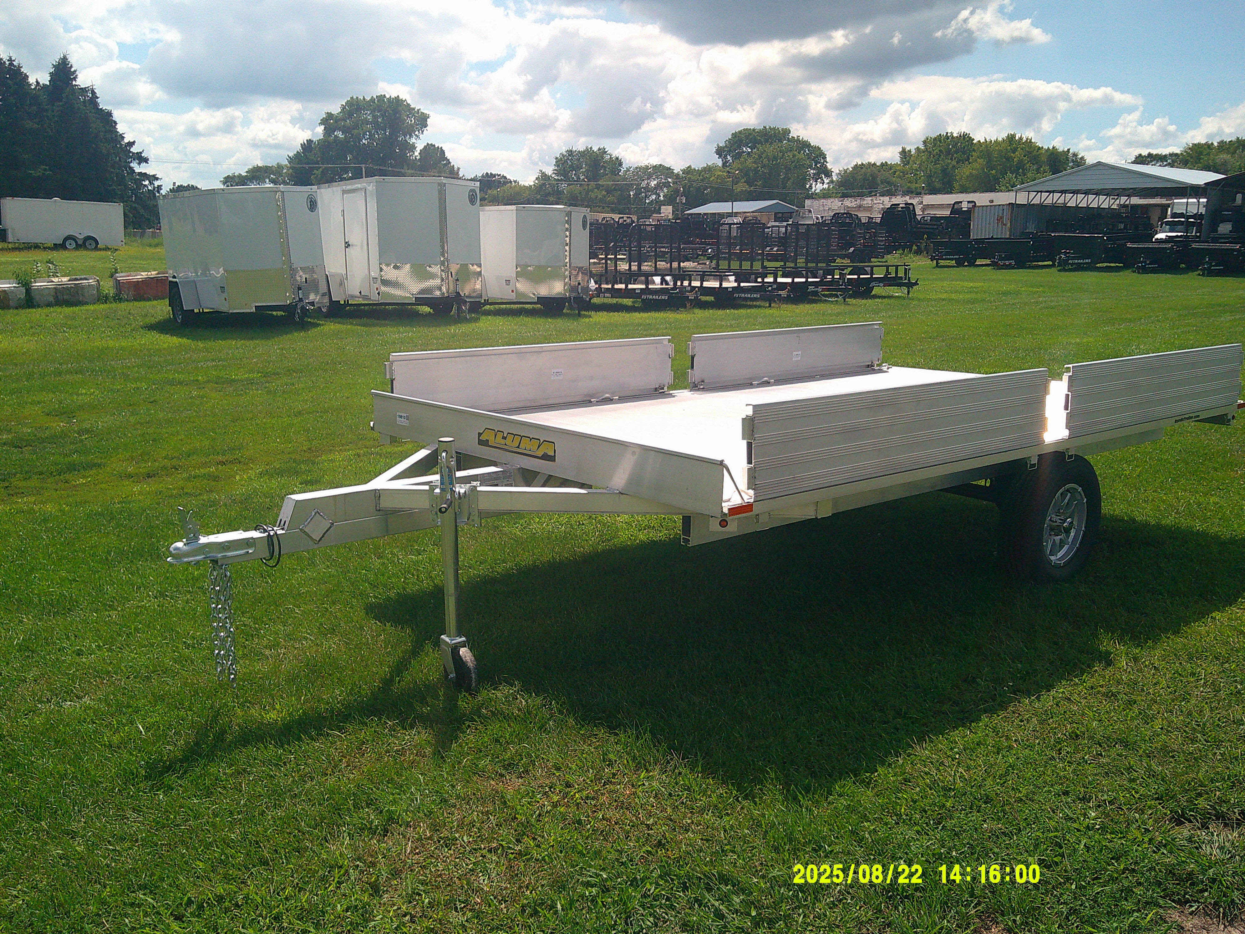 2026 Aluma 88x12.83  Aluminum Single Axle Utility A8812S-R