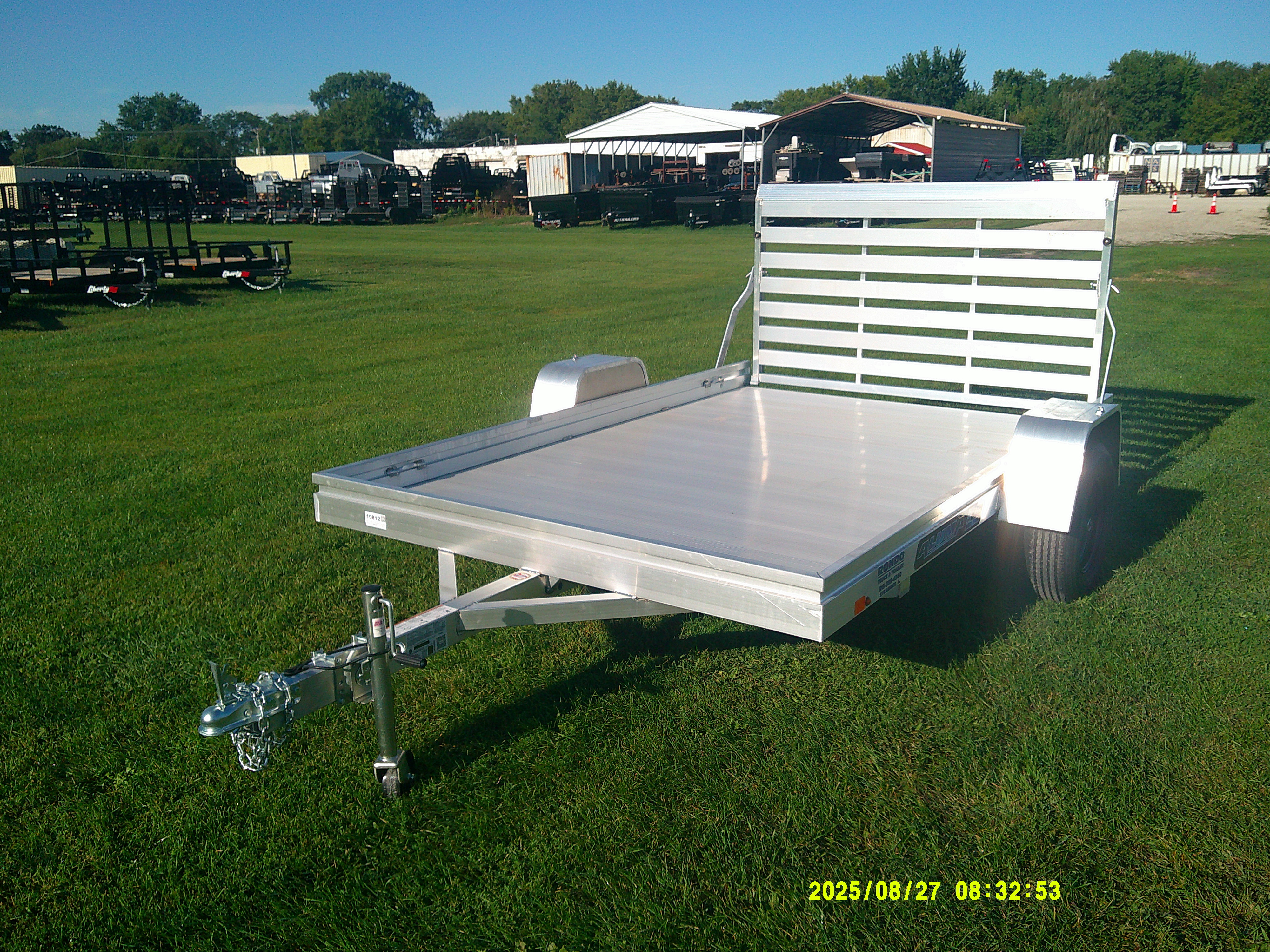 2026 Aluma 78x10  Aluminum Single Axle Utility 7810ESA-S-TG