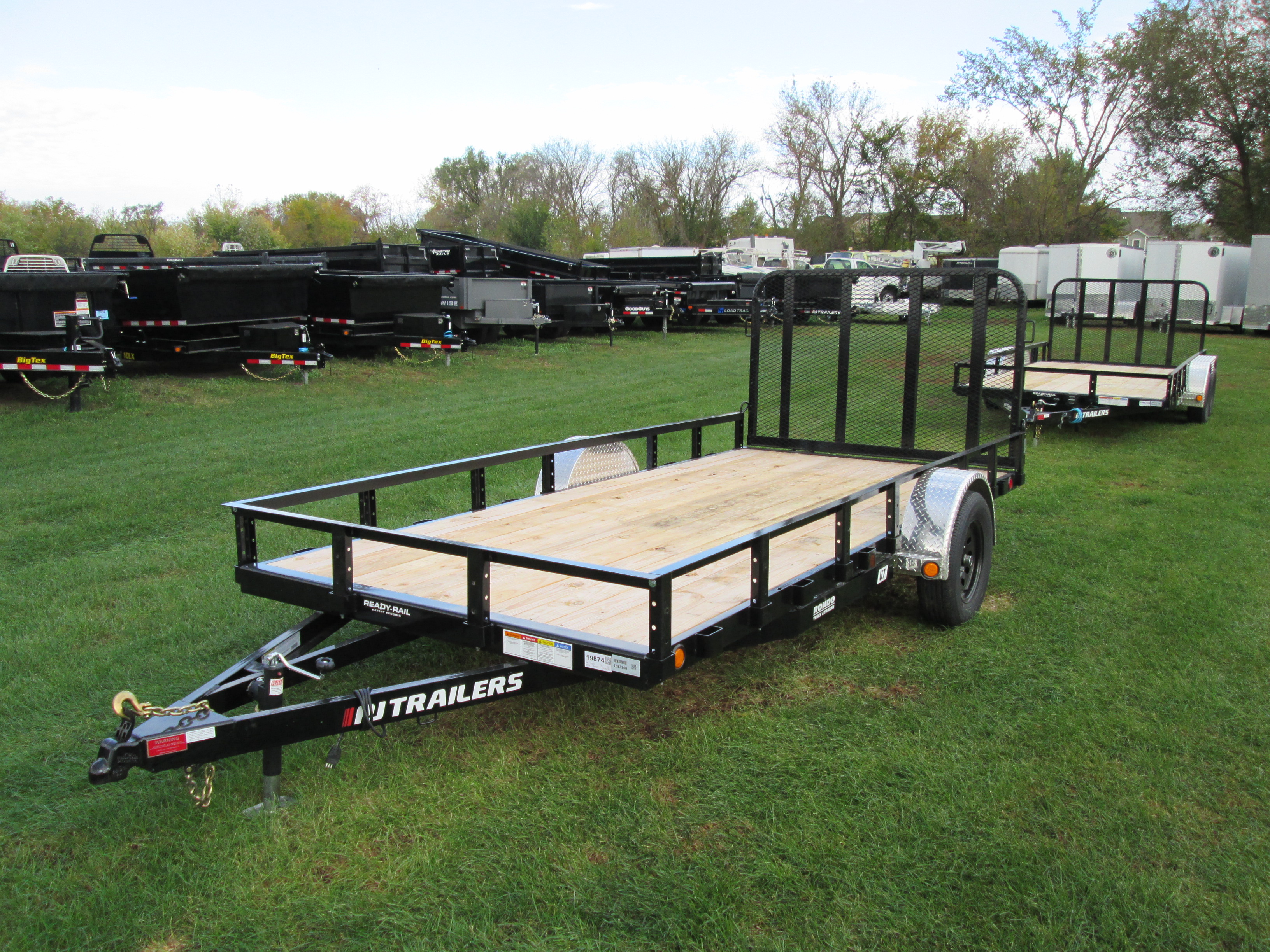 2026 PJ Trailer 77x14 U7 Single Axle Utility U721431DSGK