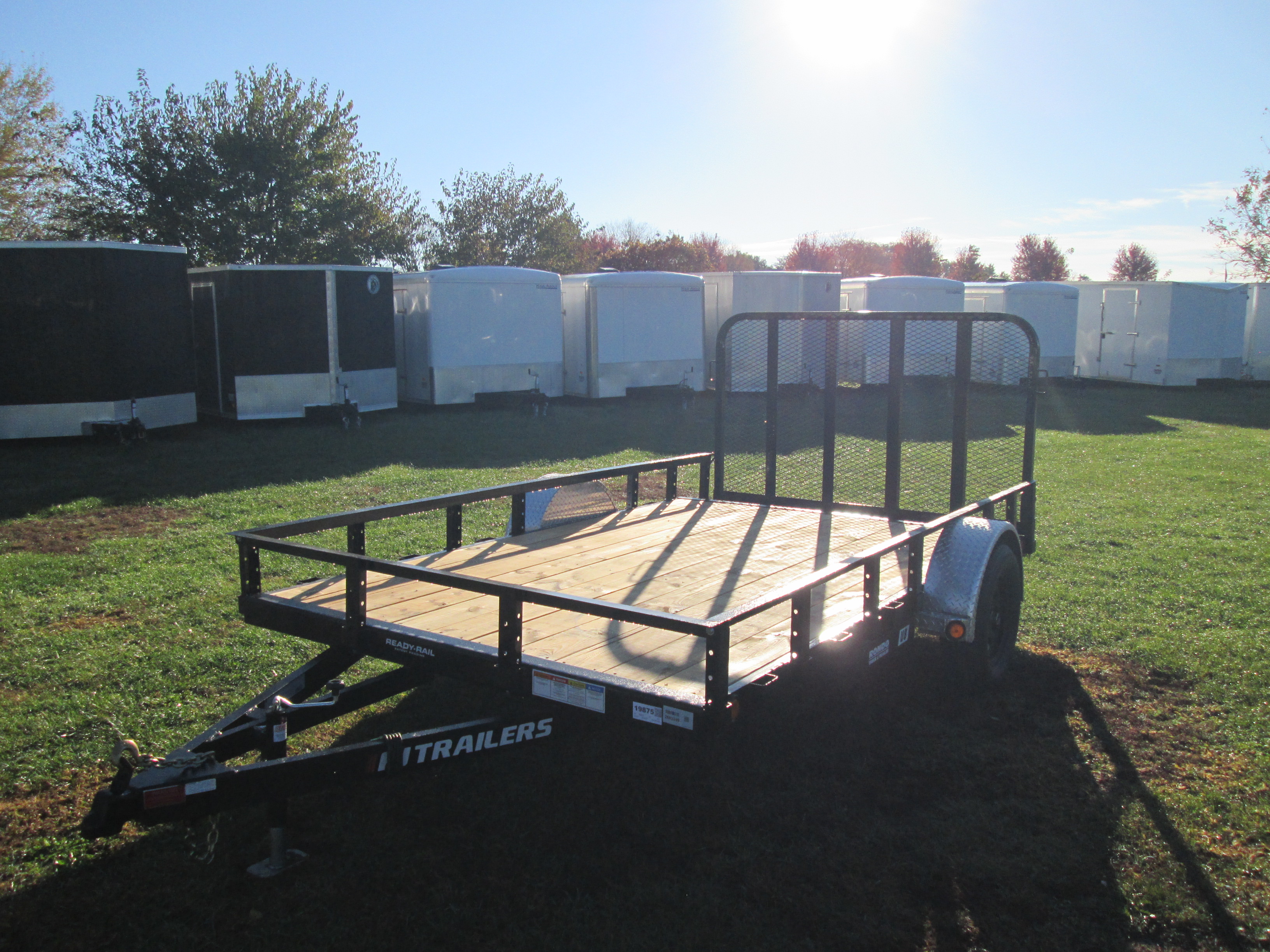 2026 PJ Trailer 83x12 U8 Single Axle Utility U821231DSBK