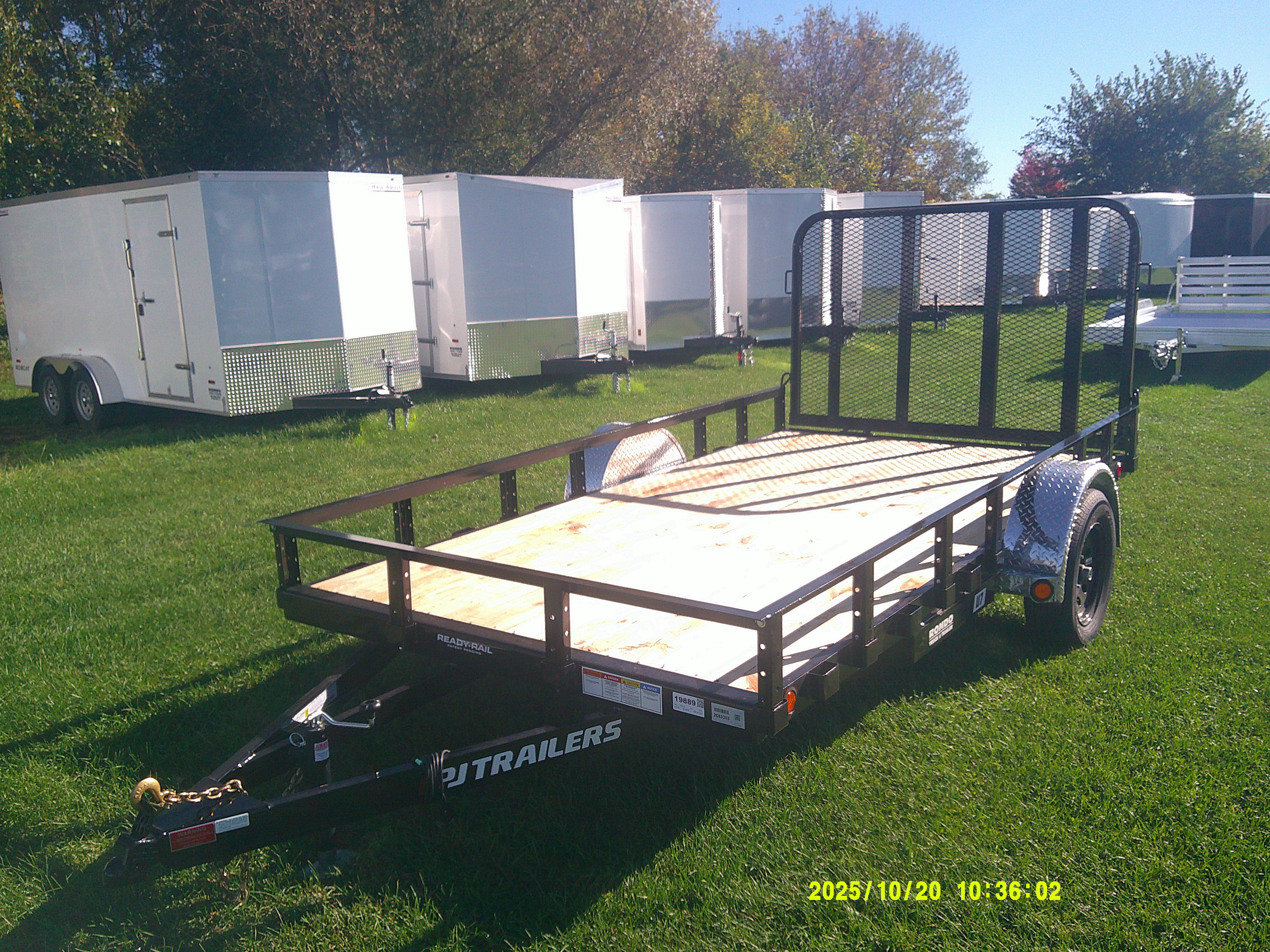 2026 PJ Trailer 77x12 U7 Single Axle Utility U721231DSGK
