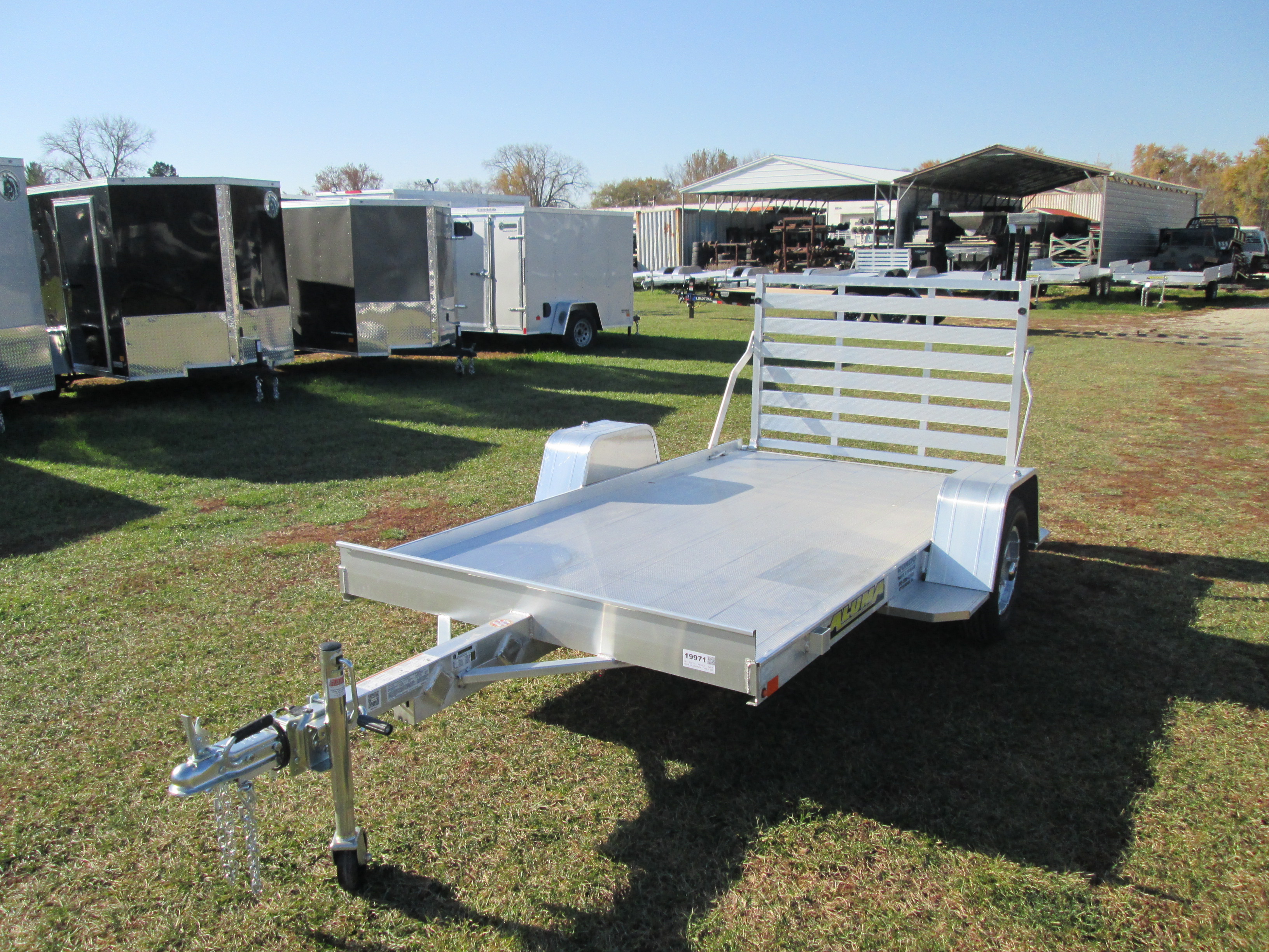 2026 Aluma 63x10  Aluminum Single Axle Utility 6310S-TG