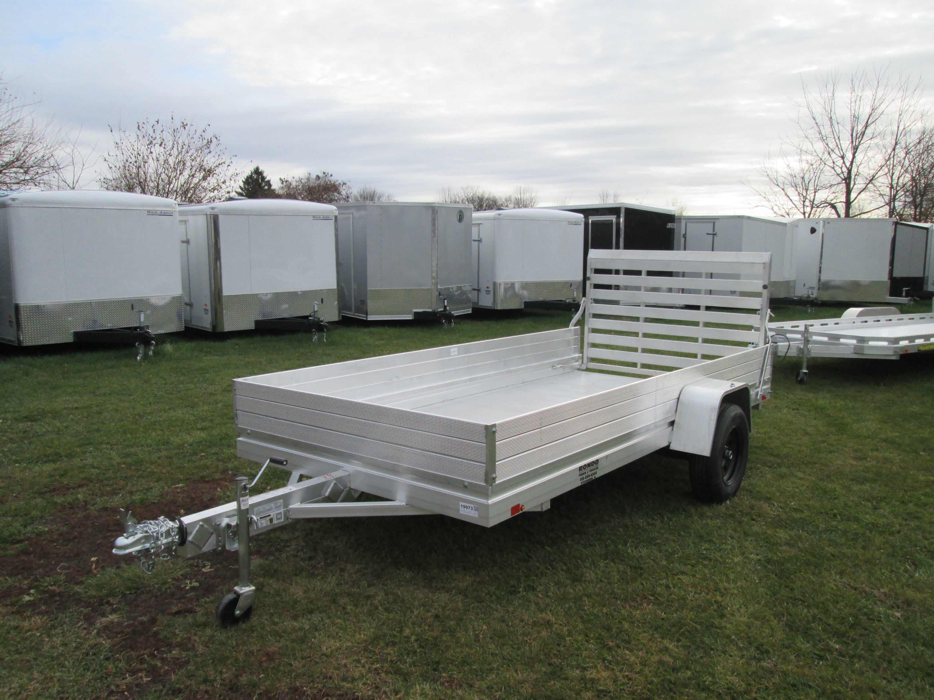 2026 Aluma 68x12  Aluminum Single Axle Utility 6812H-ESA-S-TG