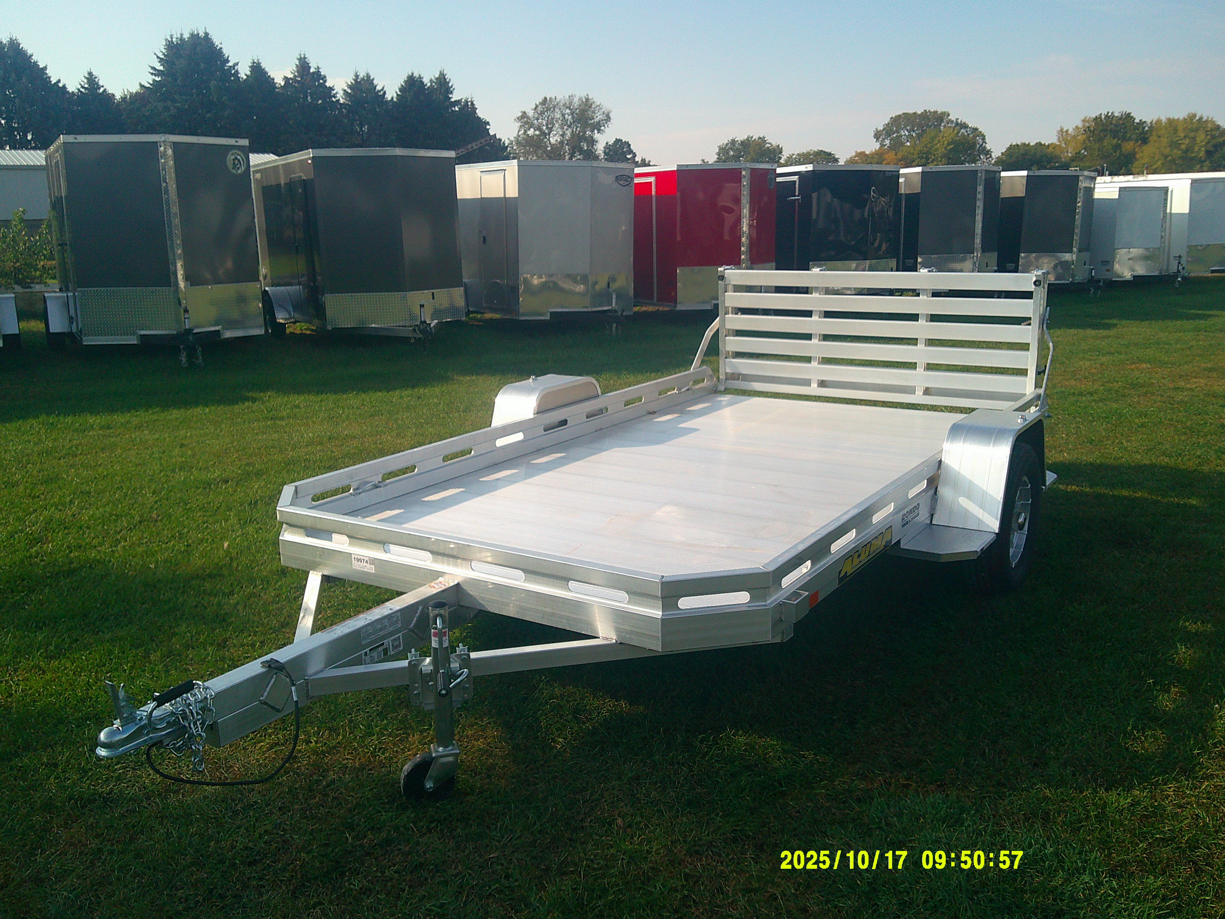 2026 Aluma 77x12  Aluminum Single Axle Utility 7712H-S-BT