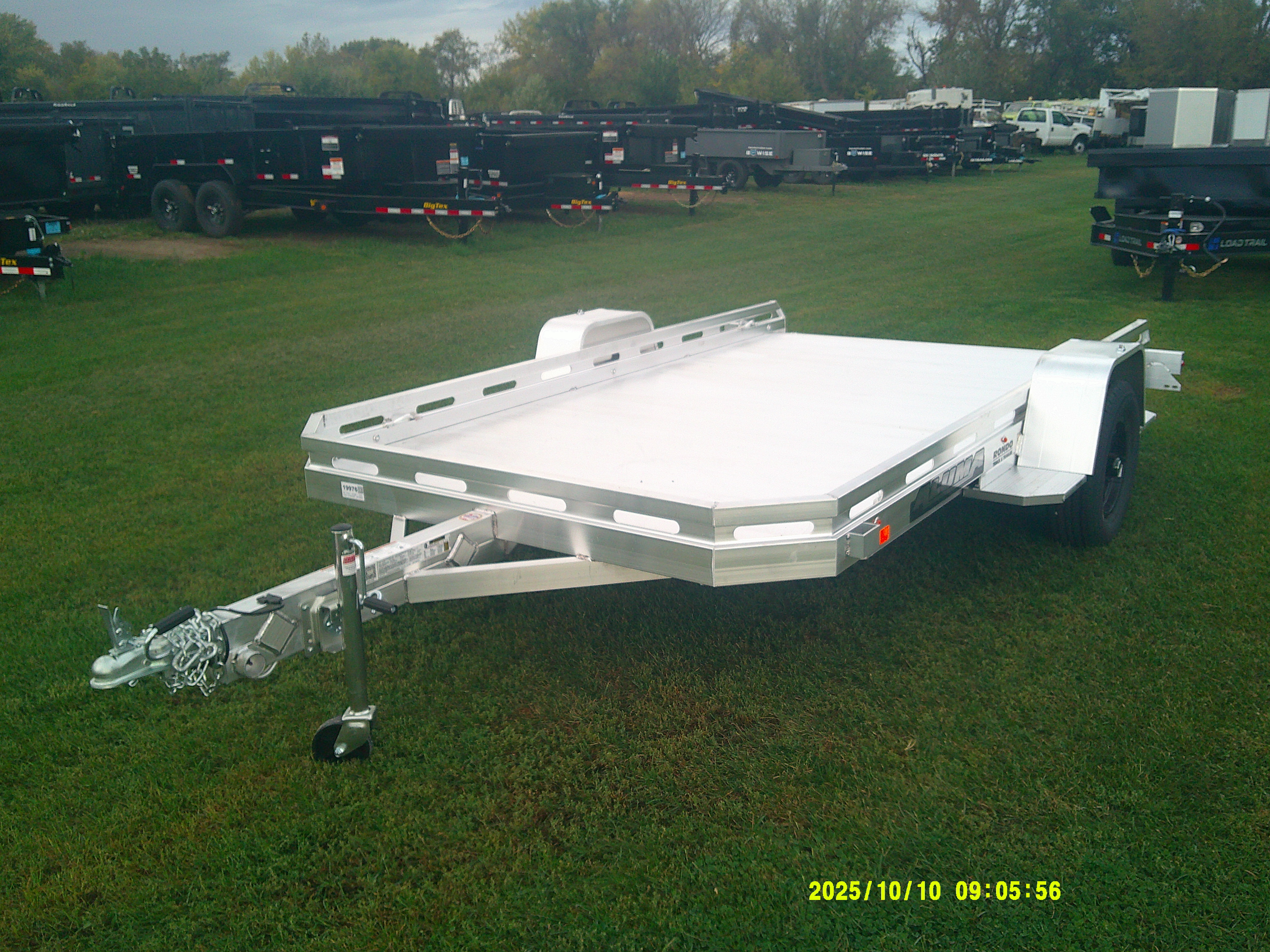 2026 Aluma 77x12  Aluminum Single Axle Utility EX7712HSLR-S-R