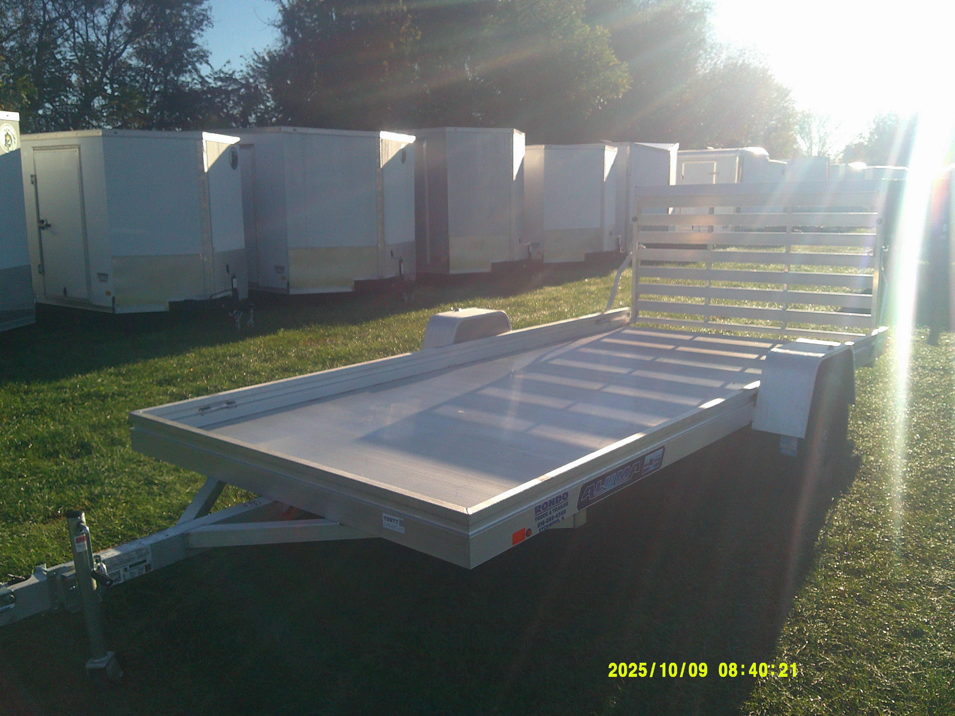 2026 Aluma 78x14  Aluminum Single Axle Utility 7814ESA-S-TG