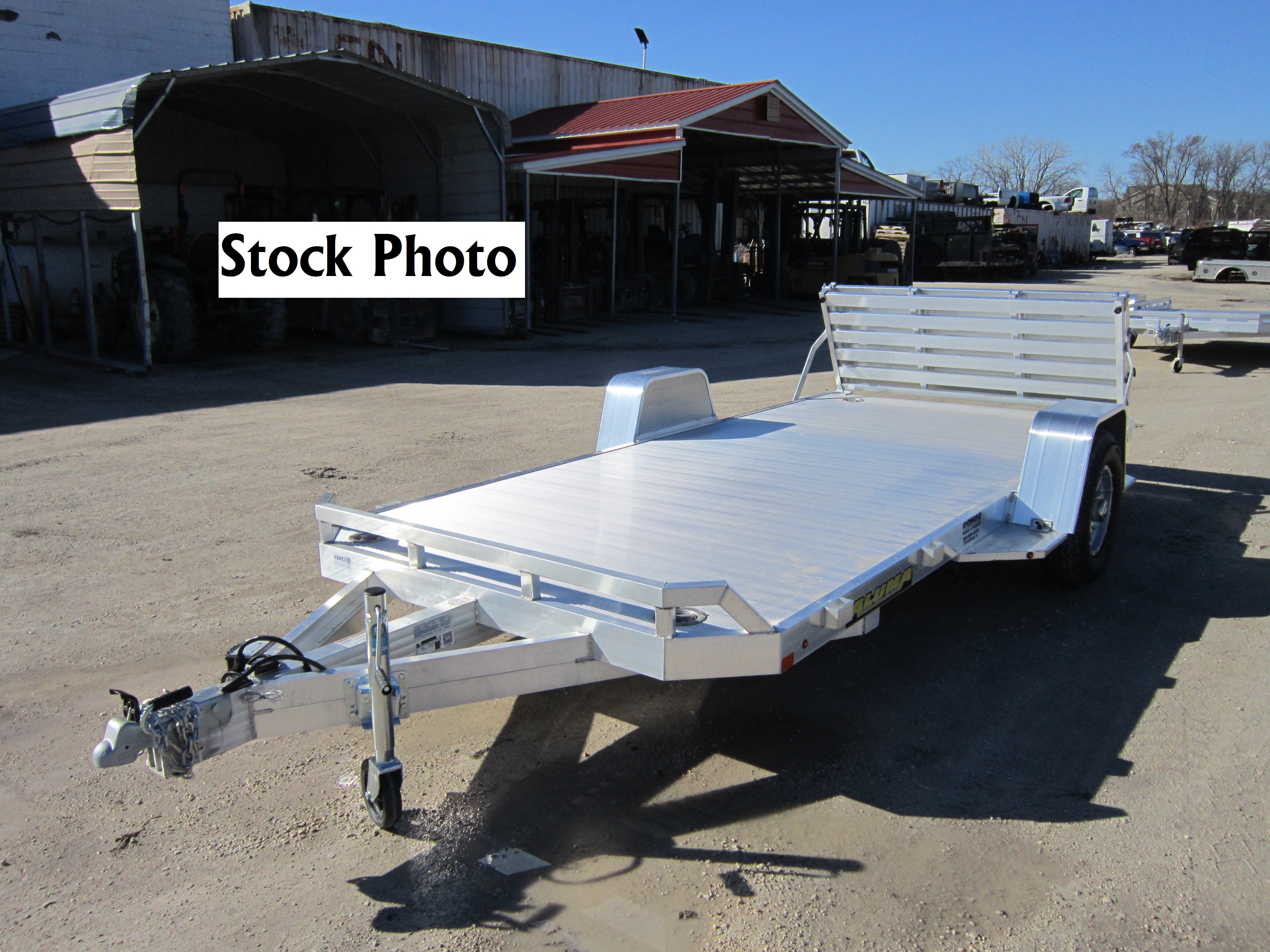 2026 Aluma 82x14  Aluminum Single Axle Utility 8214H-S-EL-BT-RTD