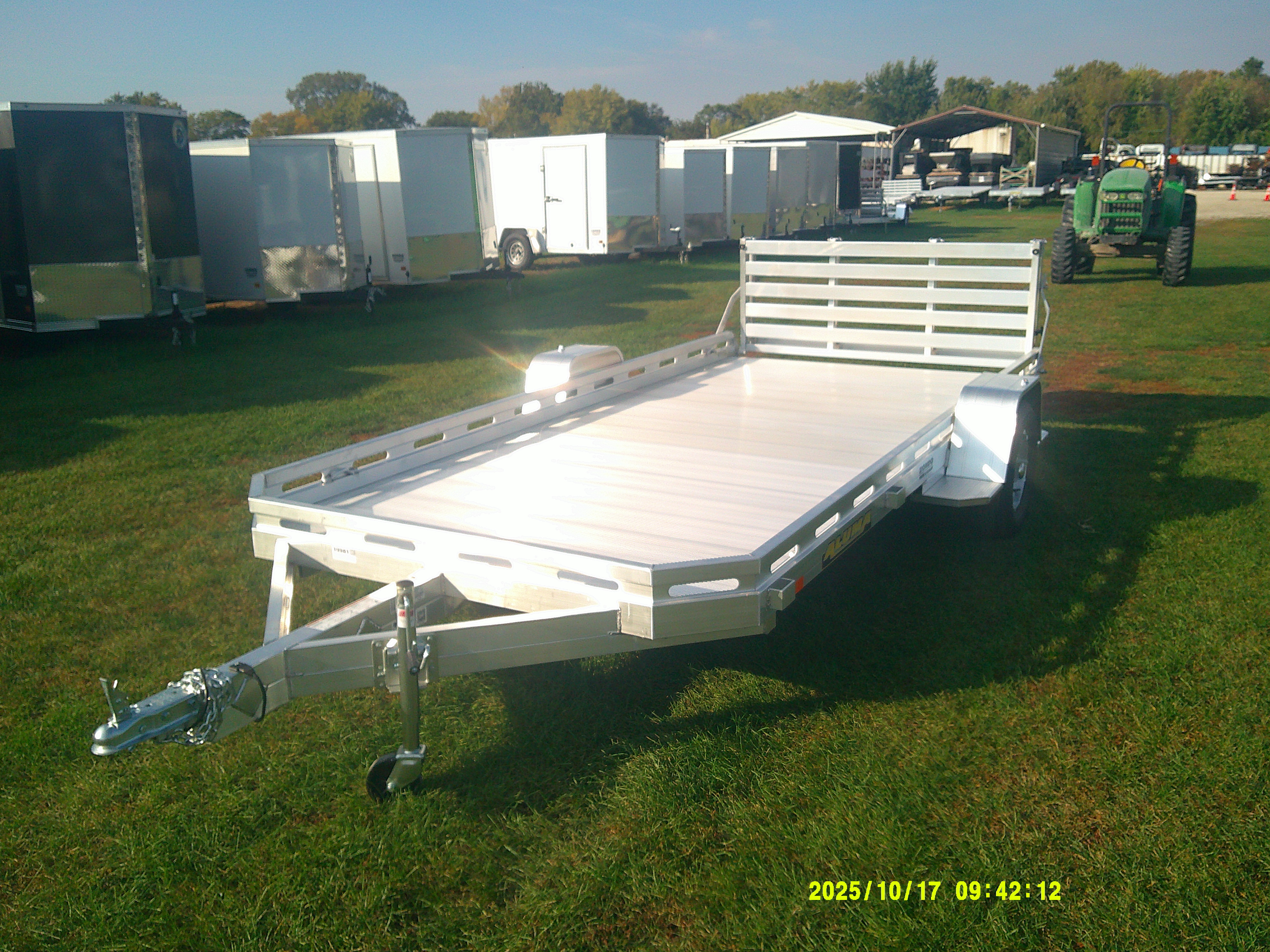 2026 Aluma 78x14  Aluminum Single Axle Utility 7814S-BT-TR