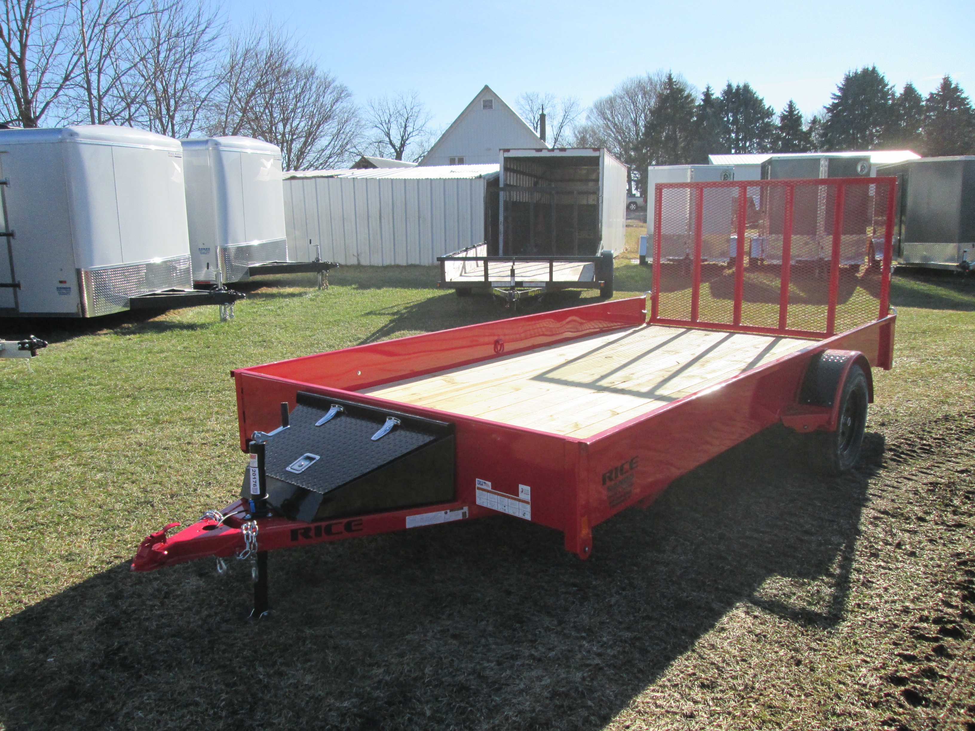 2026 Rice 82x14  Single Axle Utility SST8214