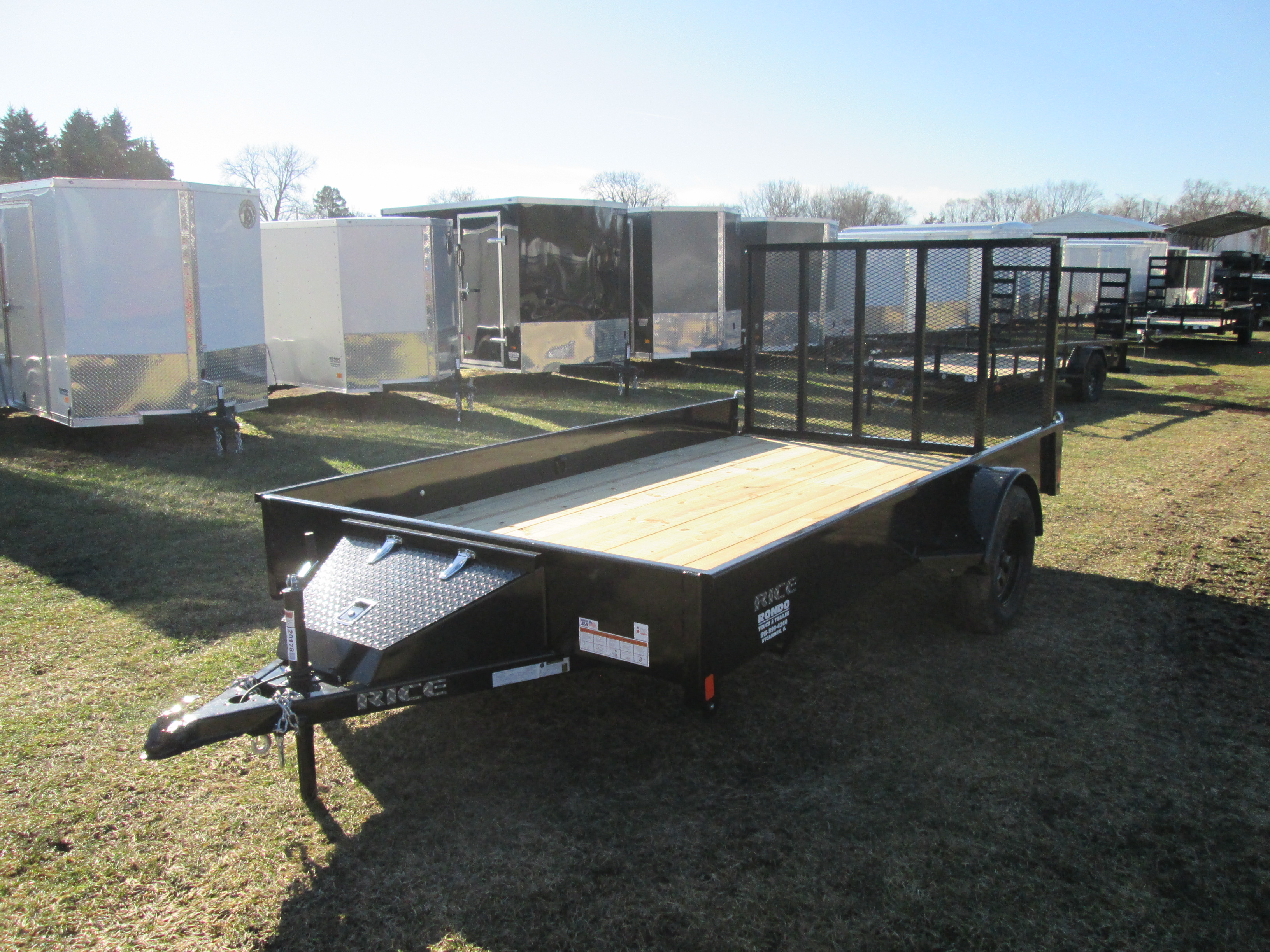 2026 Rice 82x12  Single Axle Utility SST8212