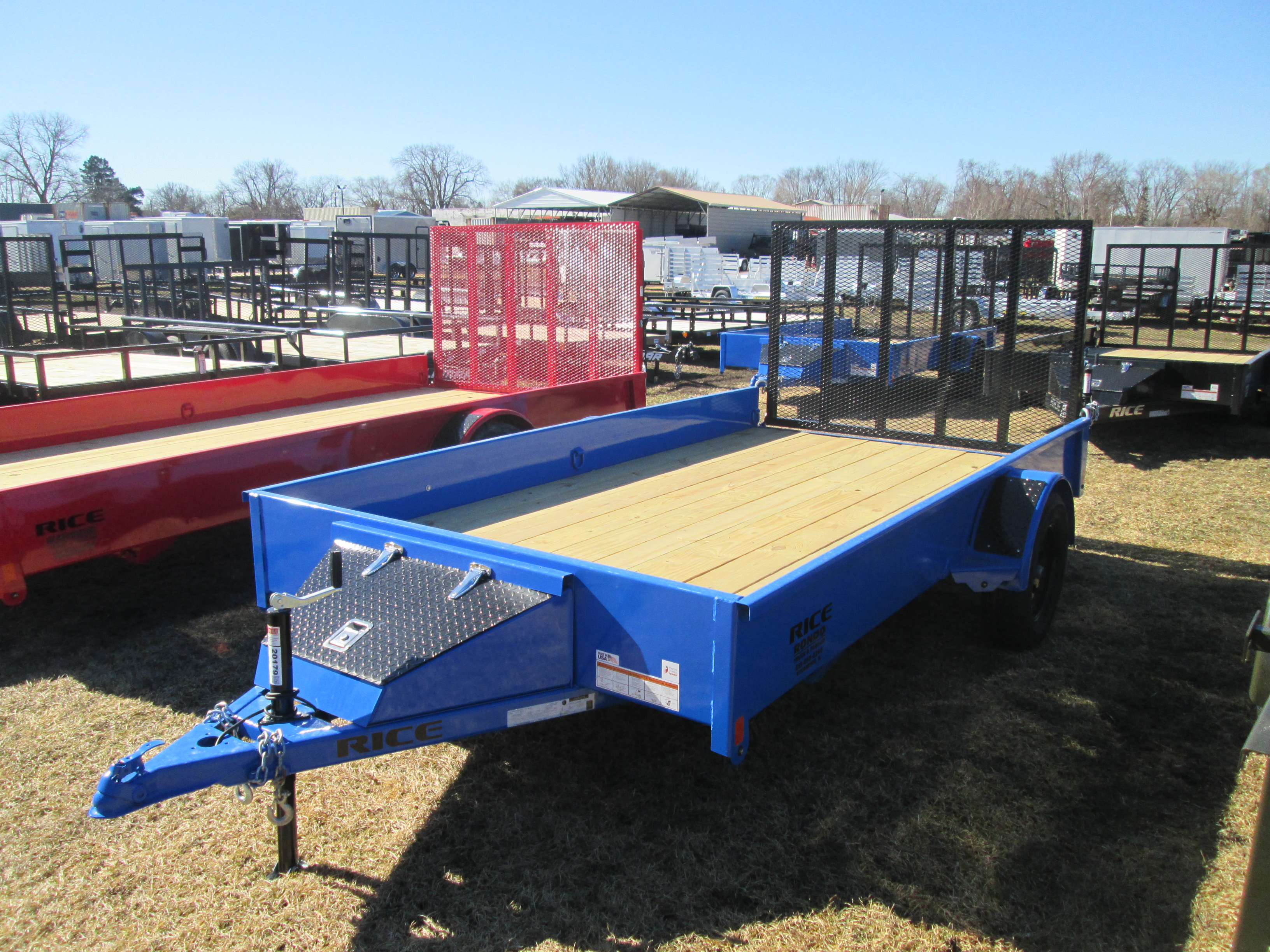 2026 Rice 76x12  Single Axle Utility SST7612