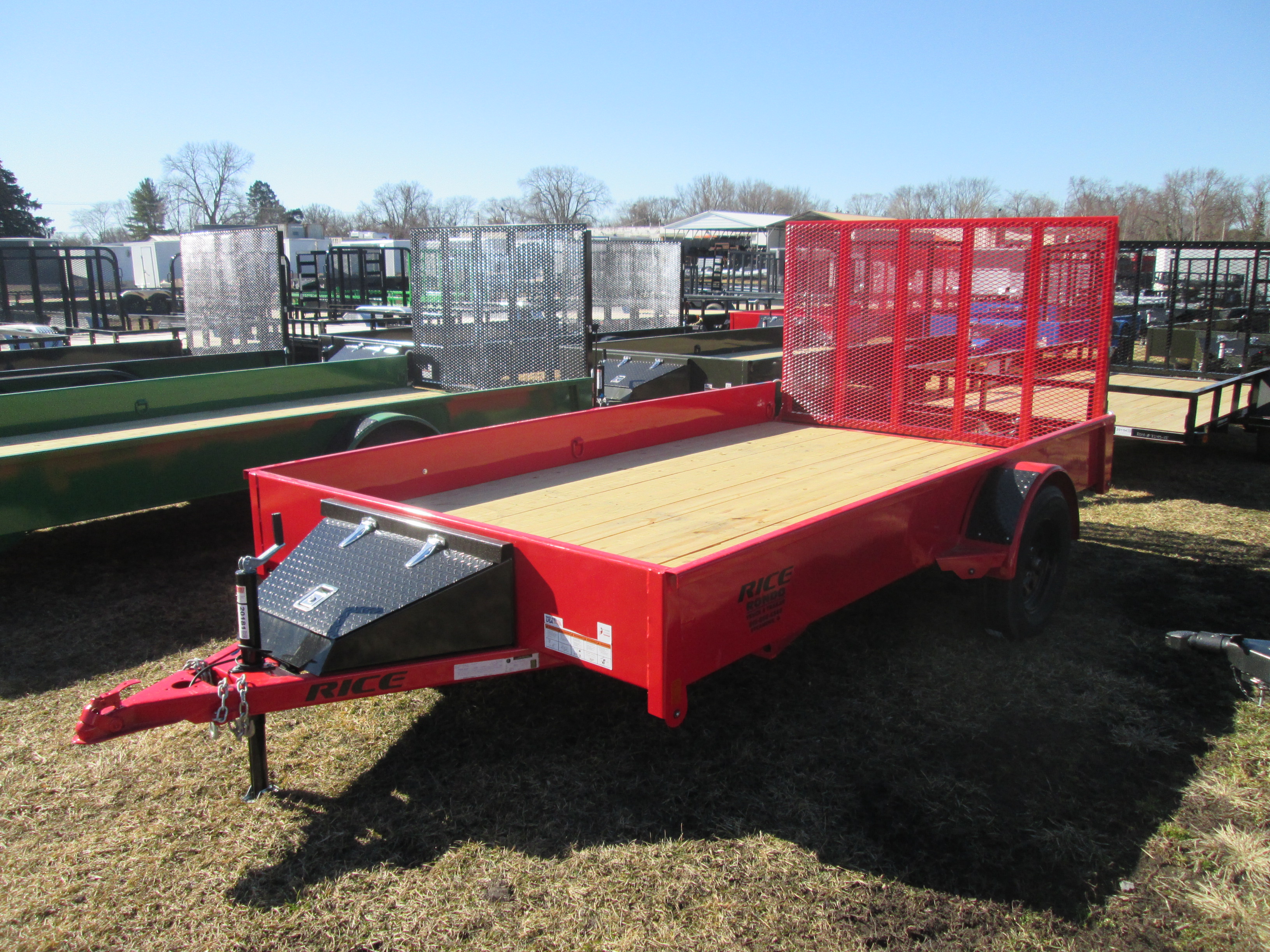 2026 Rice 82x12  Single Axle Utility SST8212