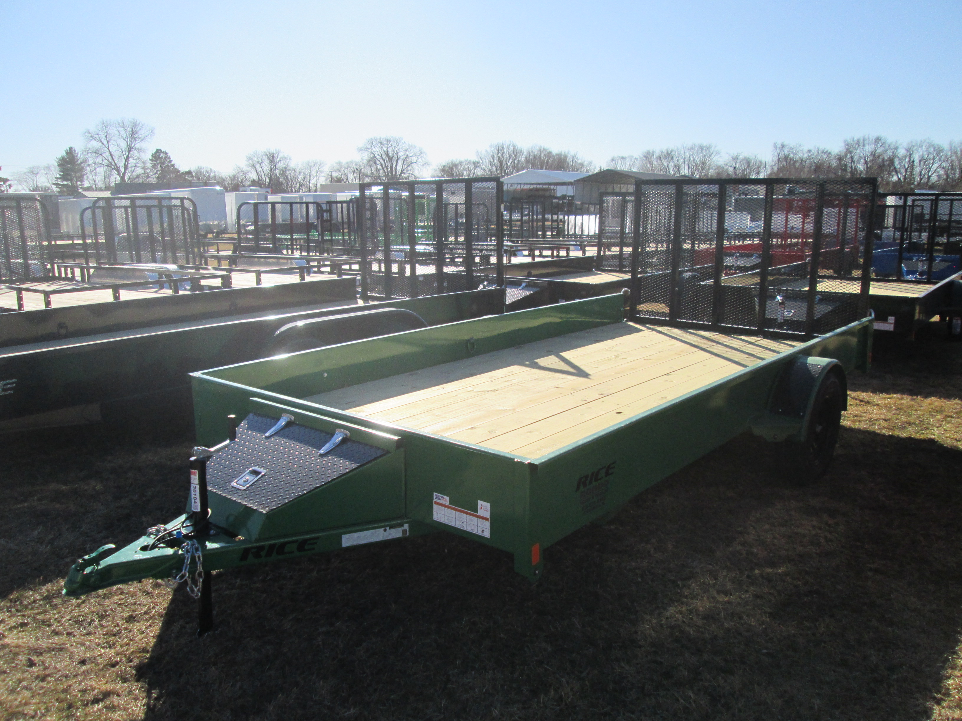 2026 Rice 82x14  Single Axle Utility SST8214