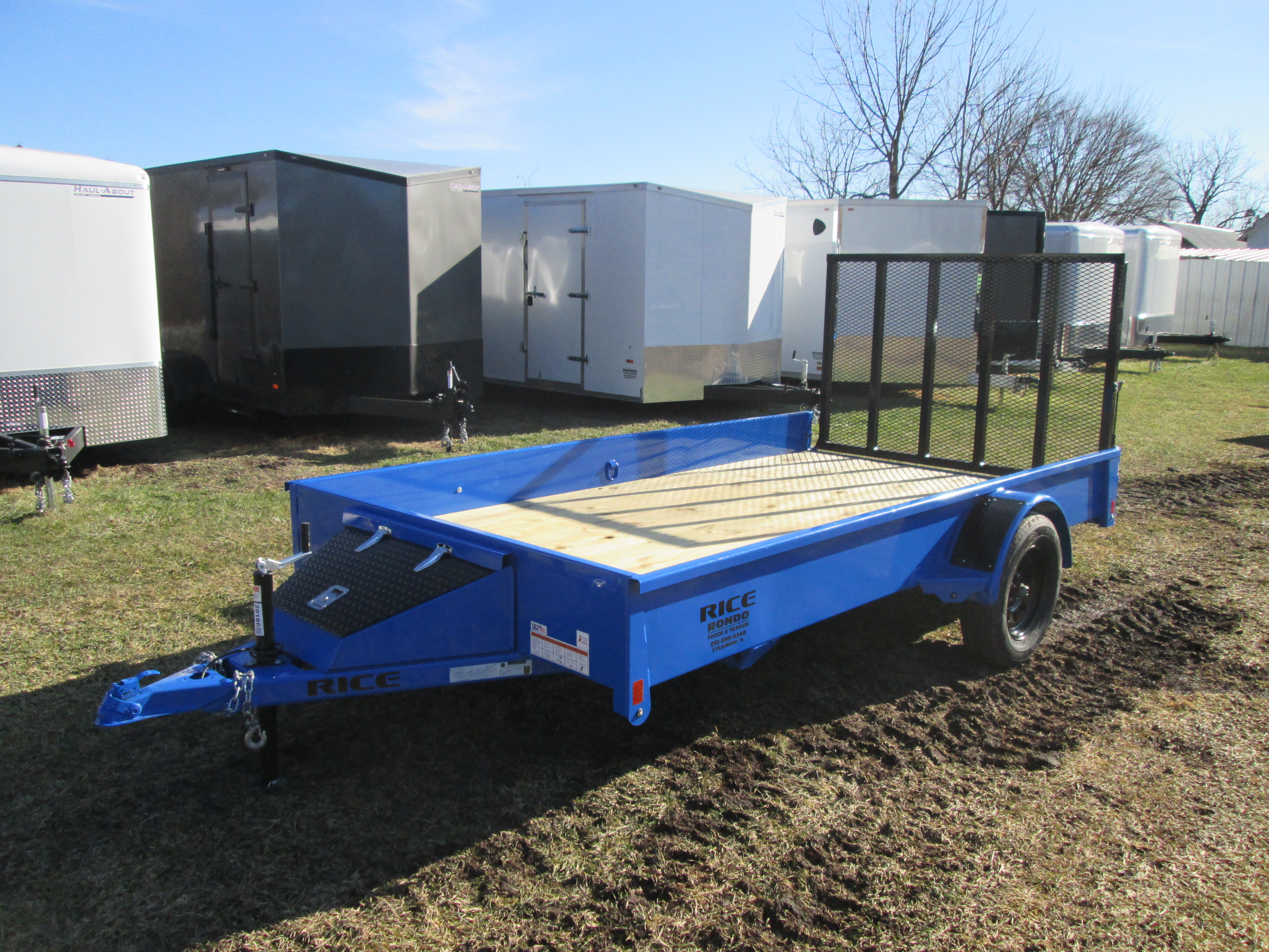 2026 Rice 76x12  Single Axle Utility SST7612