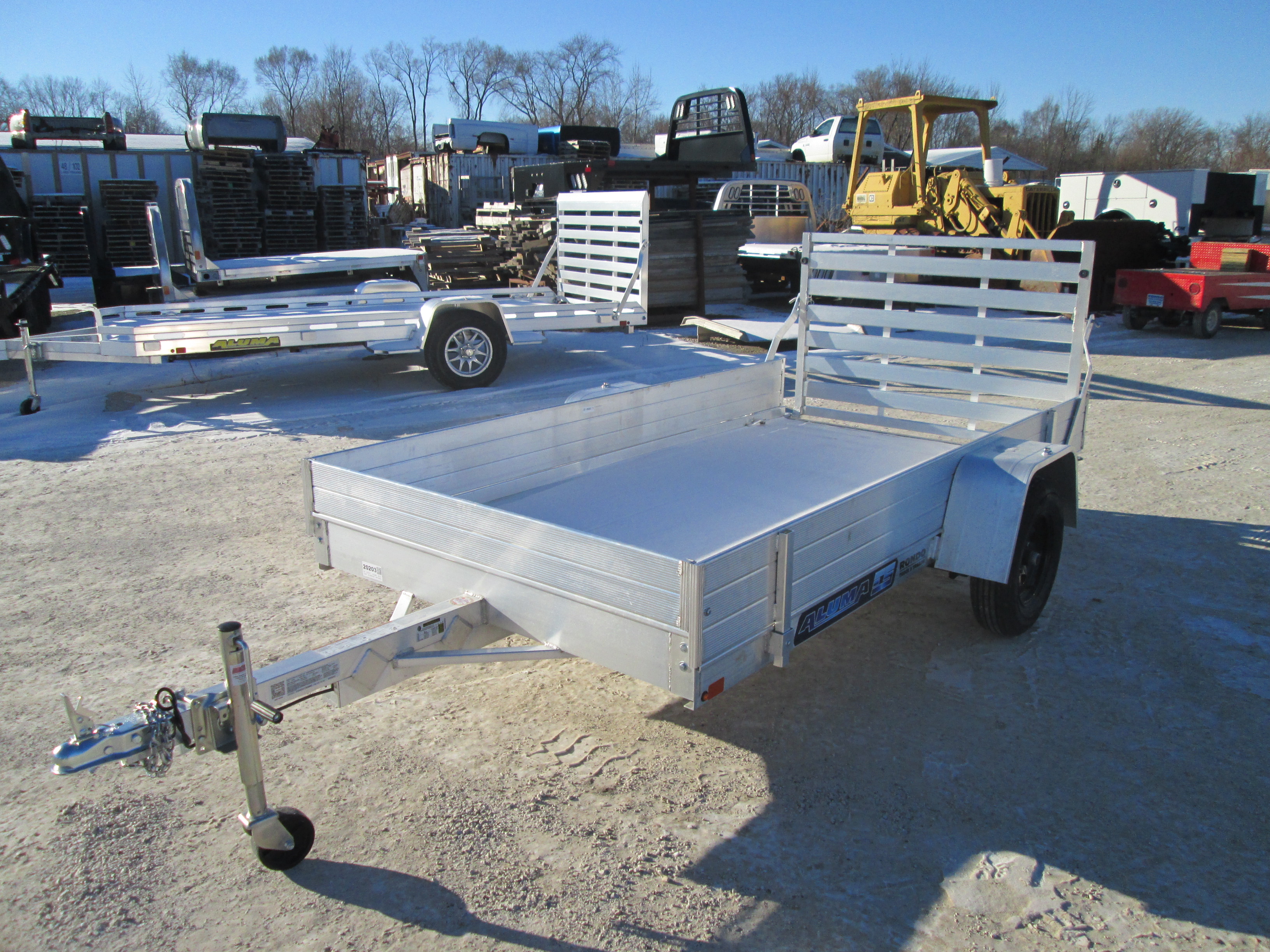 2026 Aluma 63x10  Aluminum Single Axle Utility 6310ESA-S-TG