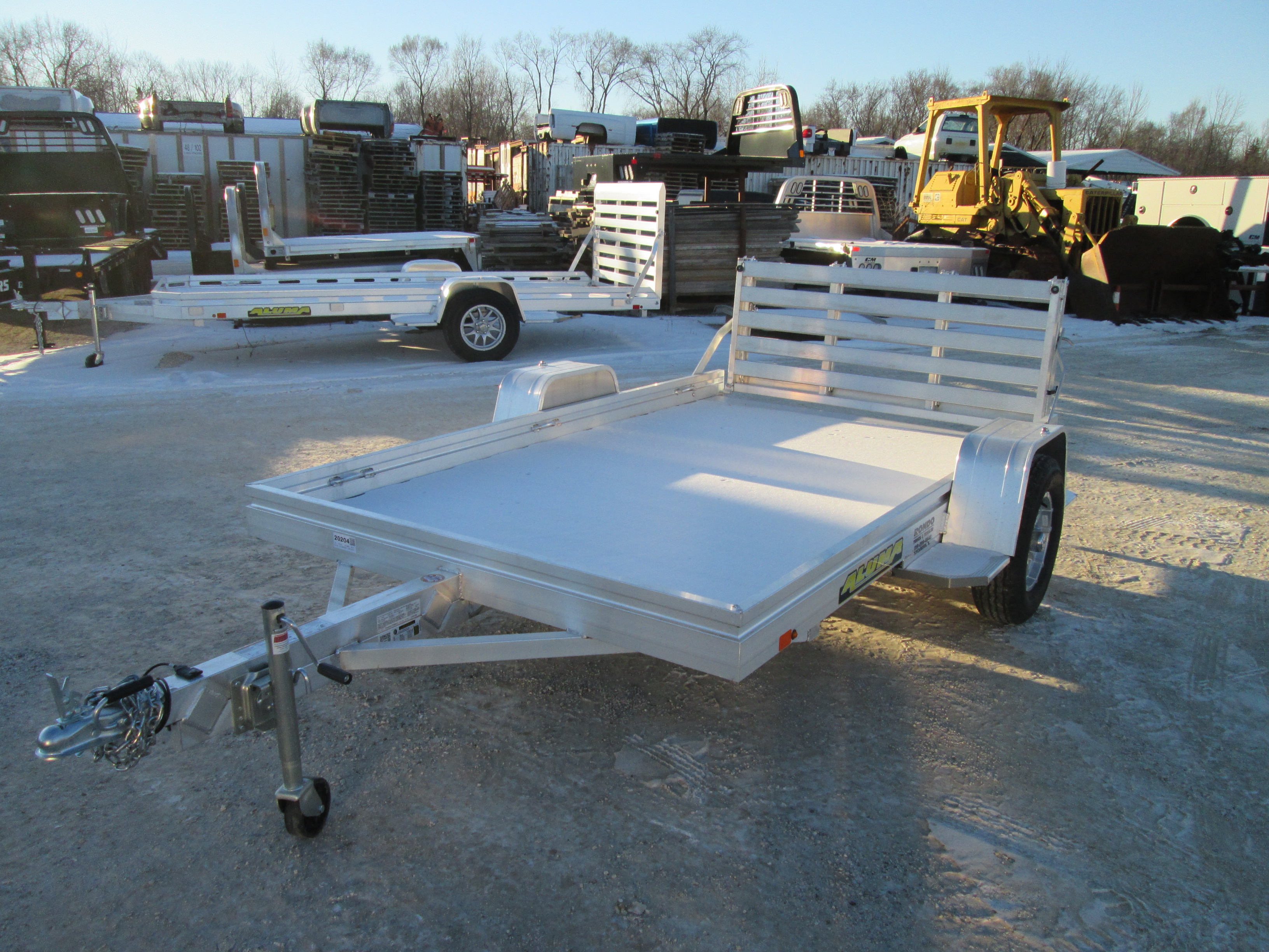 2026 Aluma 72x10  Aluminum Single Axle Utility 7210H-S-BT